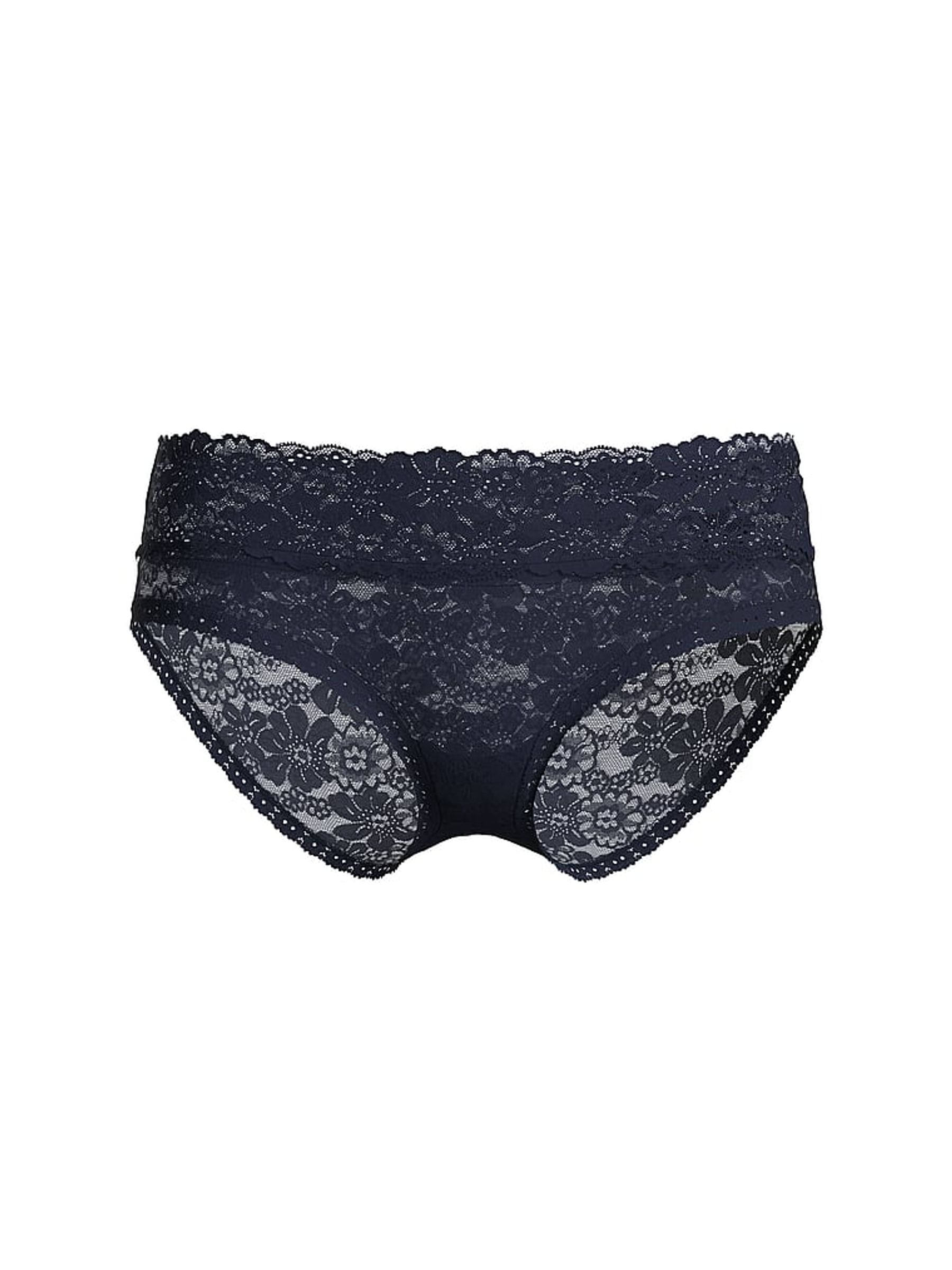 Noir Navy Blue Hipster Floral Lace Knickers (W50235) | €11.50