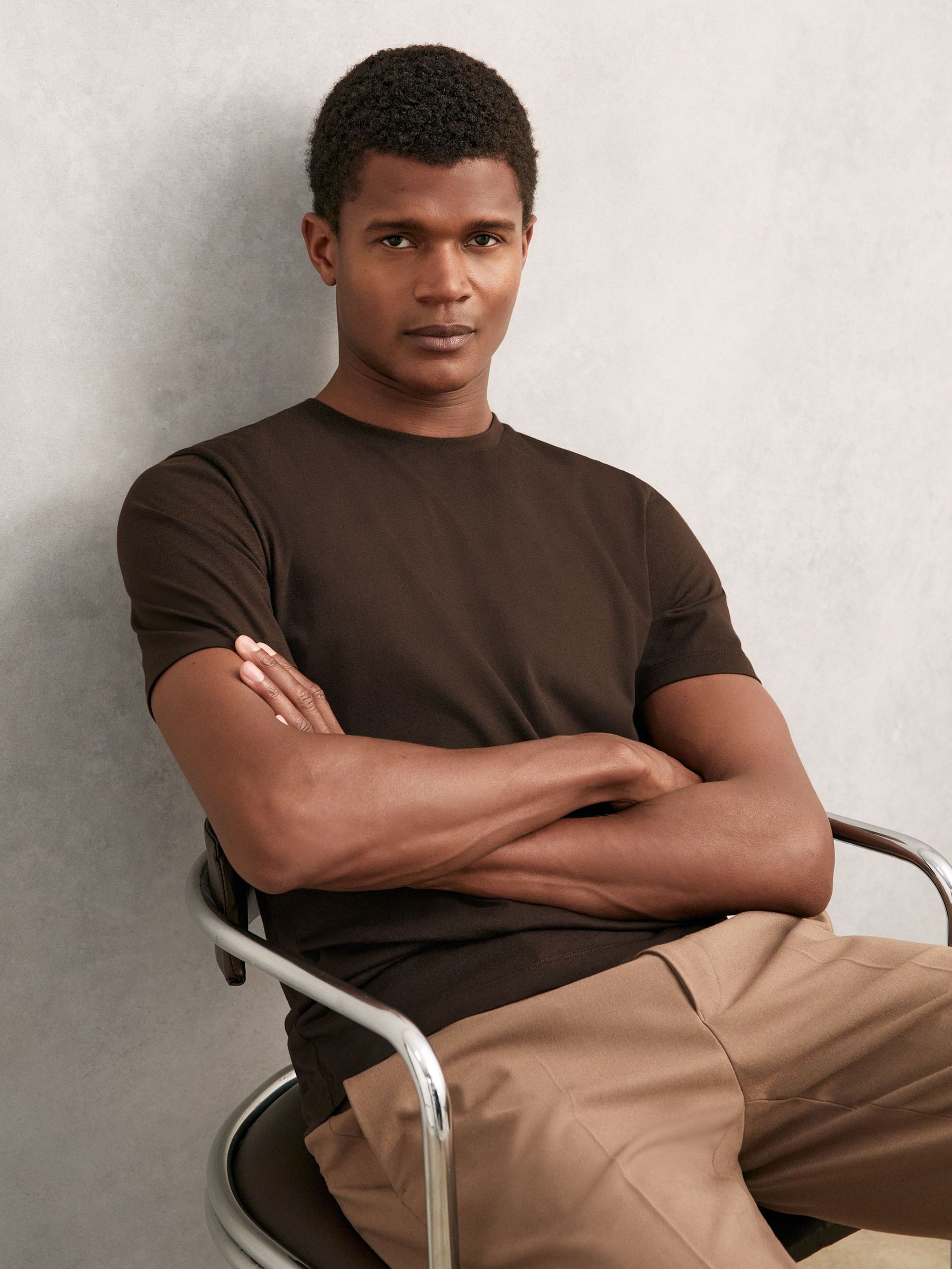T-Shirt in Coco Brown (W55542) | US$45