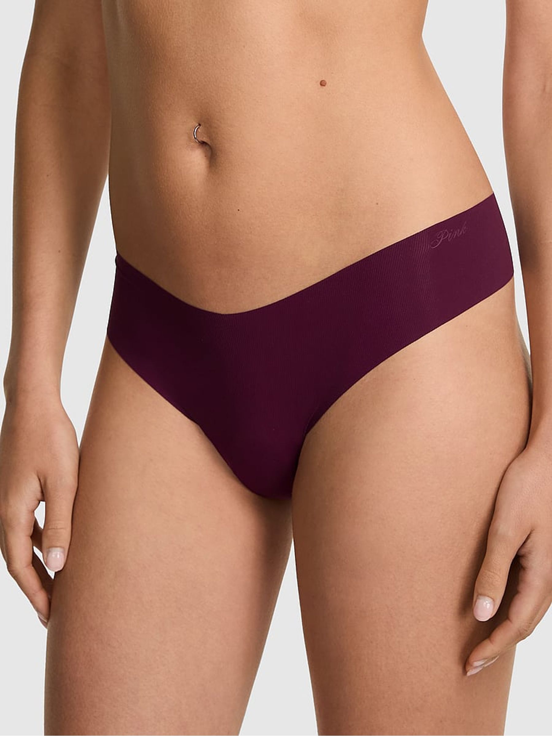 Purple Rose Thong No Show Rib Knickers (W55726) | €11.50