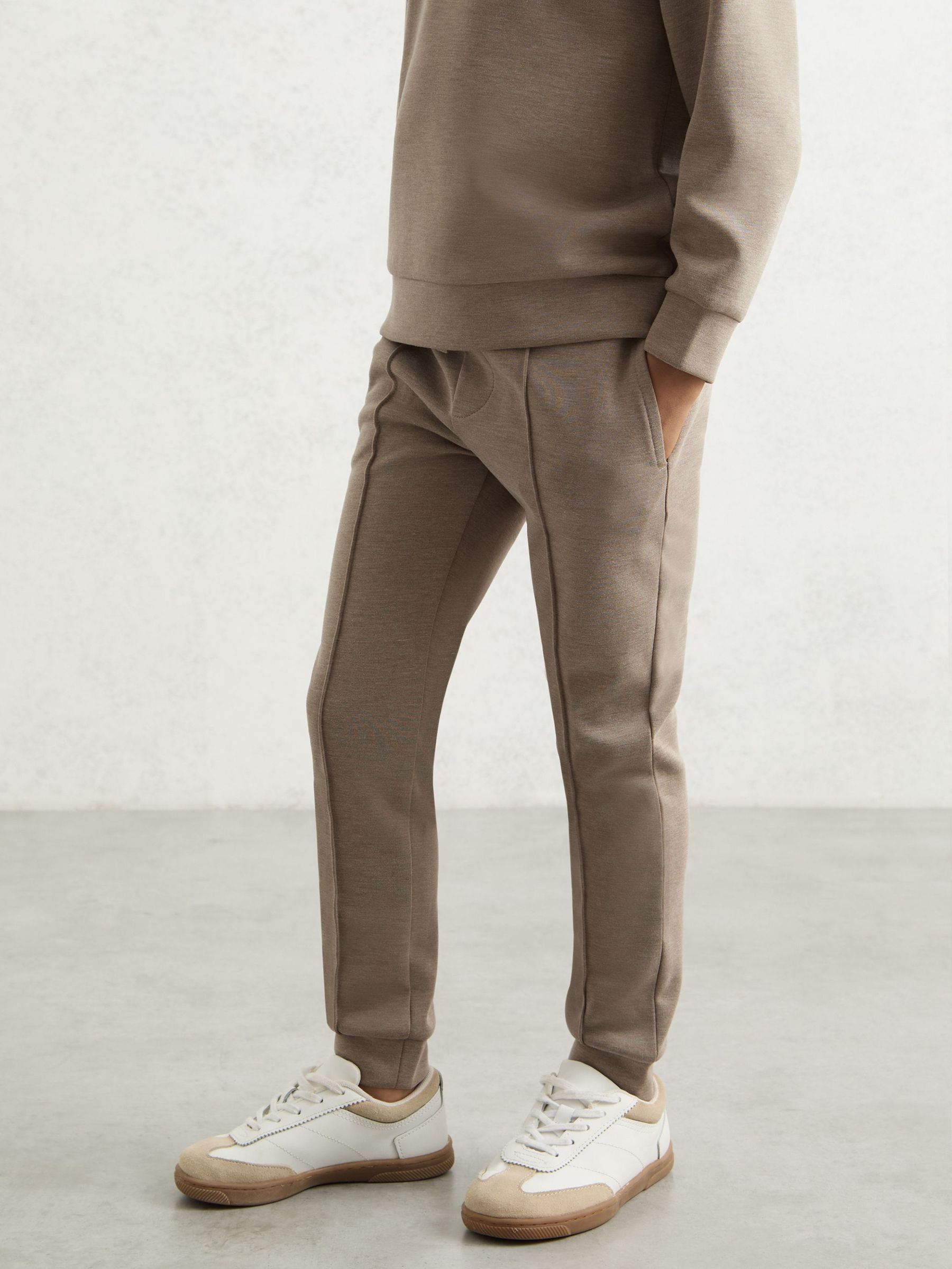 3-9 yrs Interlock Drawstring Joggers in Taupe Brown (W57168) | €45