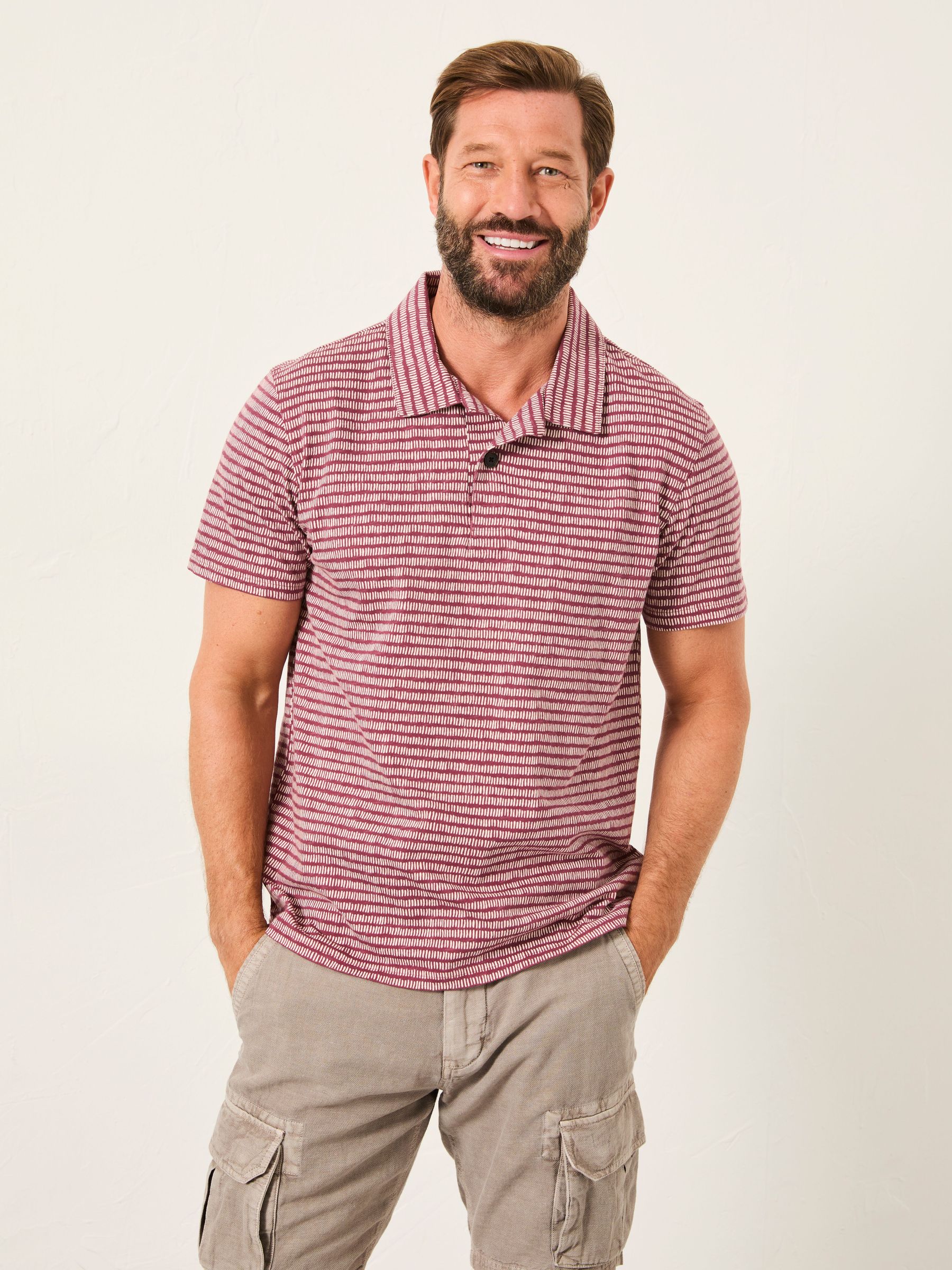 Mark Purple Pattern Polo (W58265) | €42.50