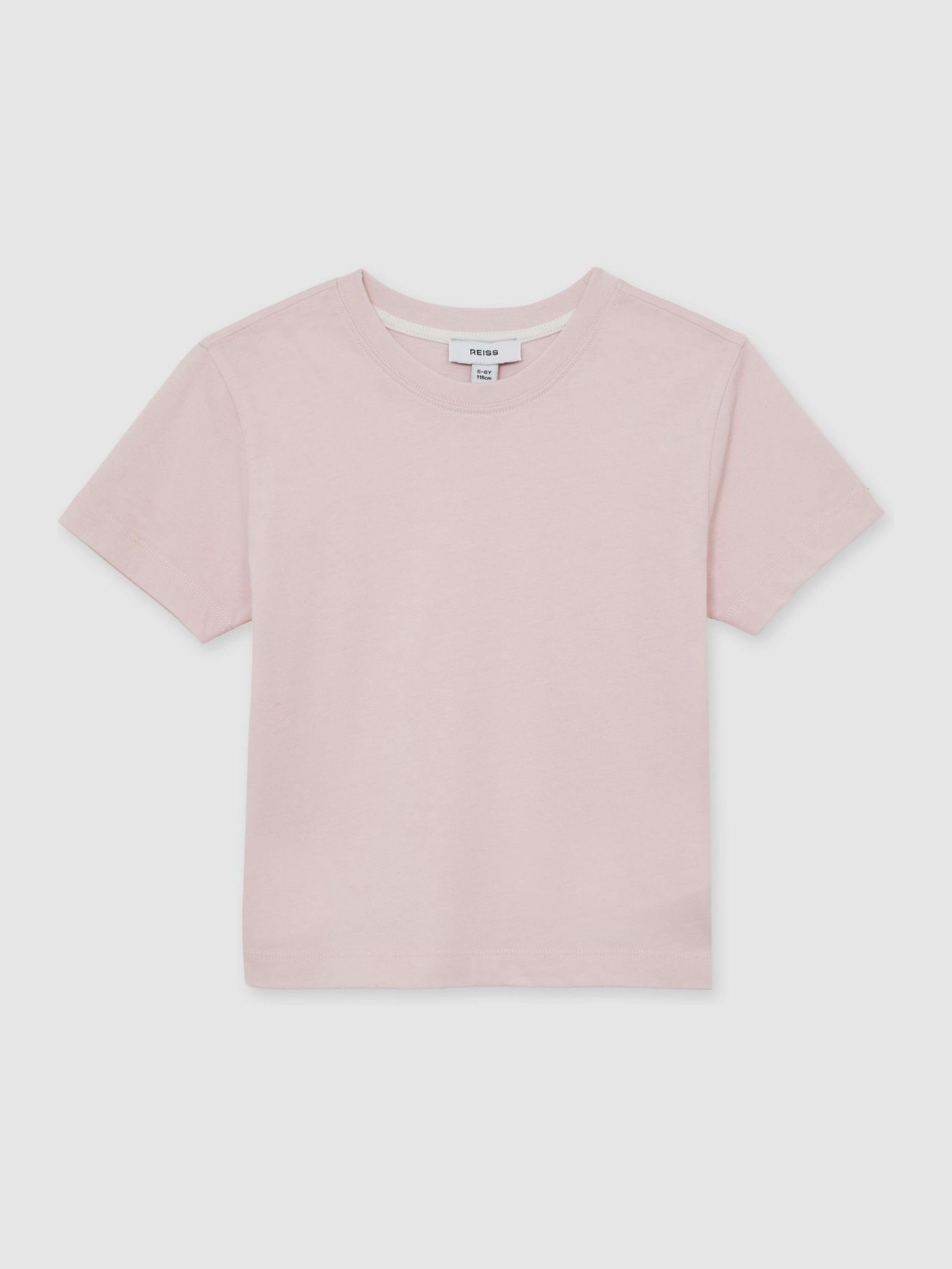 13-14 yrs Cotton Crew Neck T-Shirt in Pink (W58956) | €15