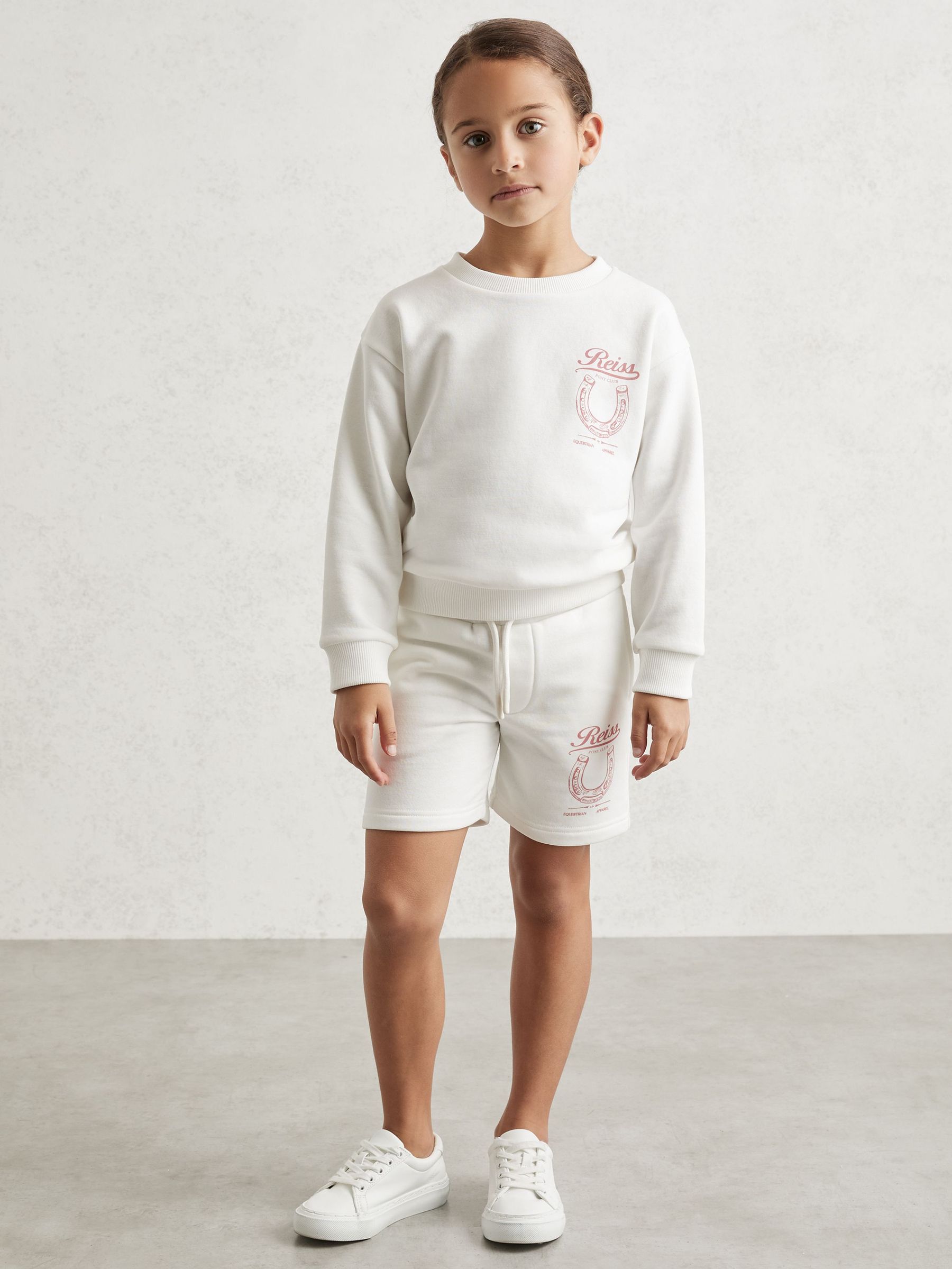 Pony Club Sweatshirt and Shorts Set in Ecru (W58996) | HK$910