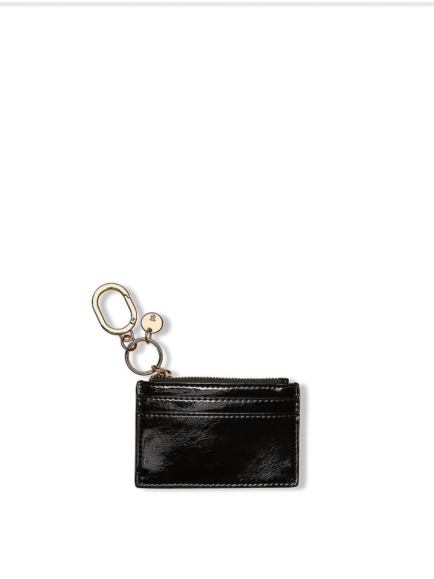 Black Patent Card Case Keyring (W62973) | €25