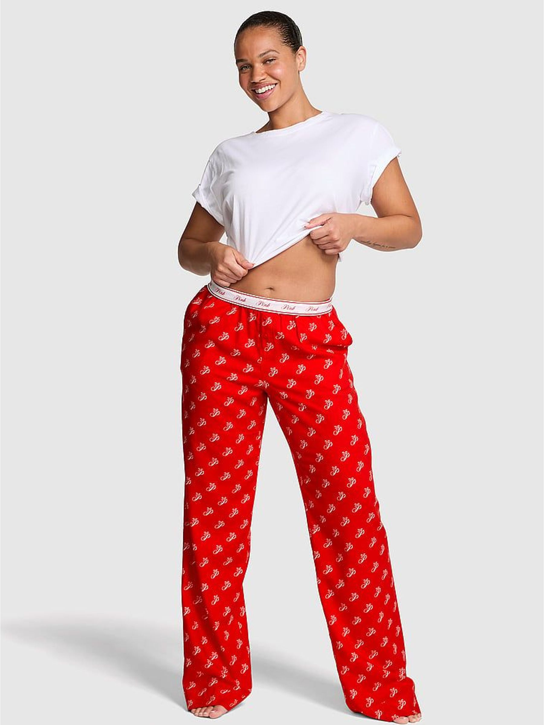 Red Logo Print Pyjama Bottoms (W63697) | €51
