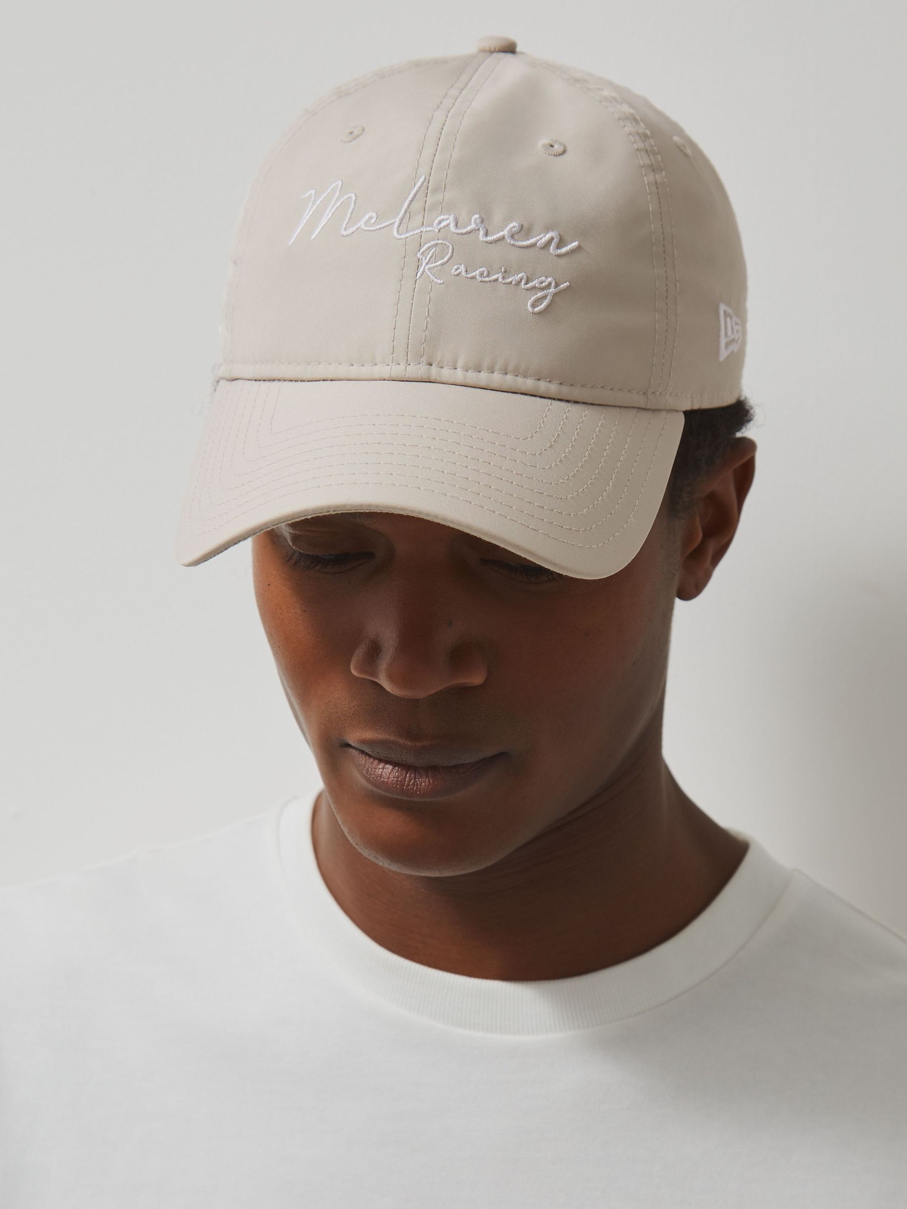 McLaren Racing Logo Embroidered Cap Unisex Fit in Stone (W63988) | €65