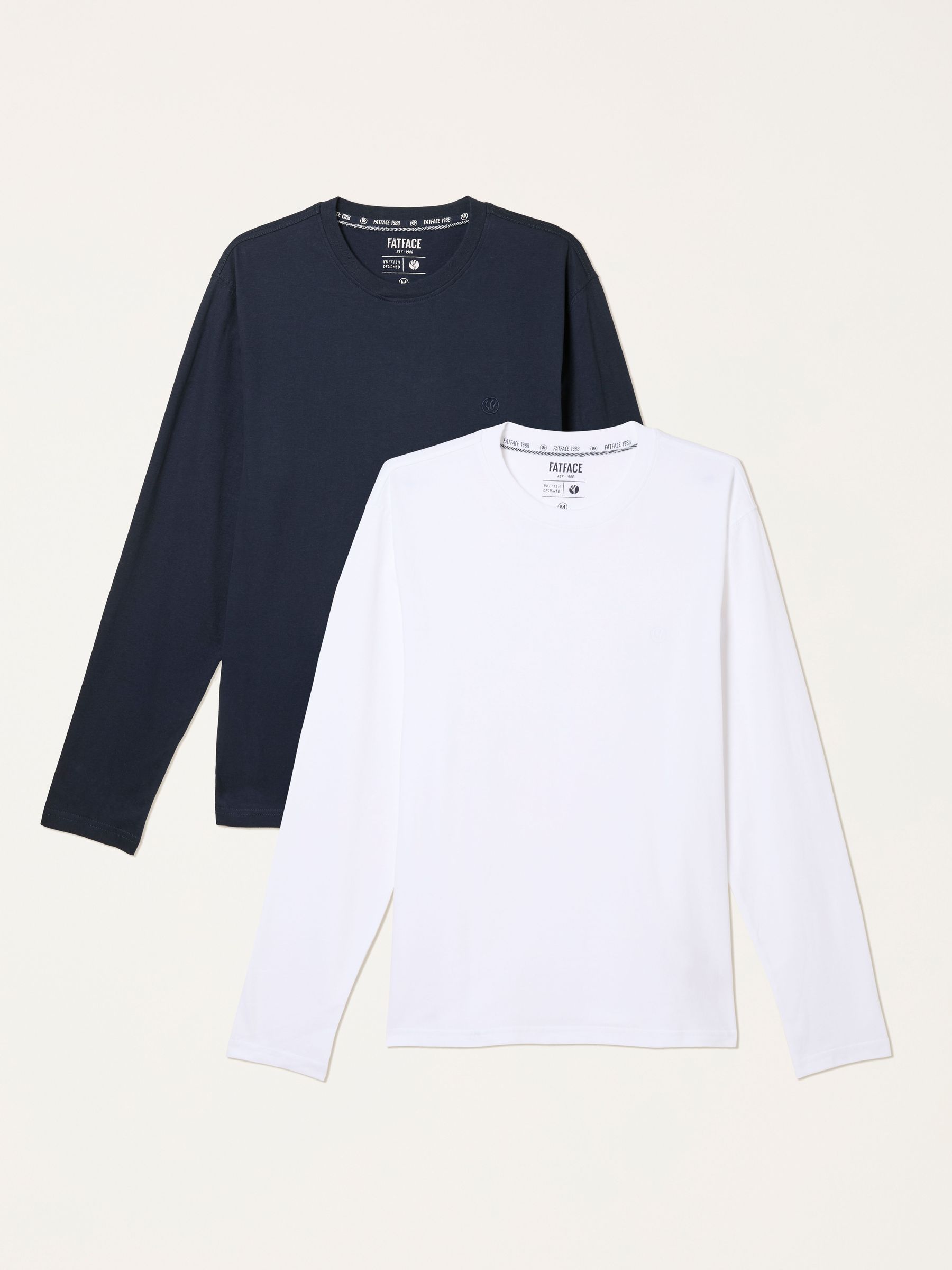 White Long Sleeve Tshirts 2 Pack (W66269) | €52