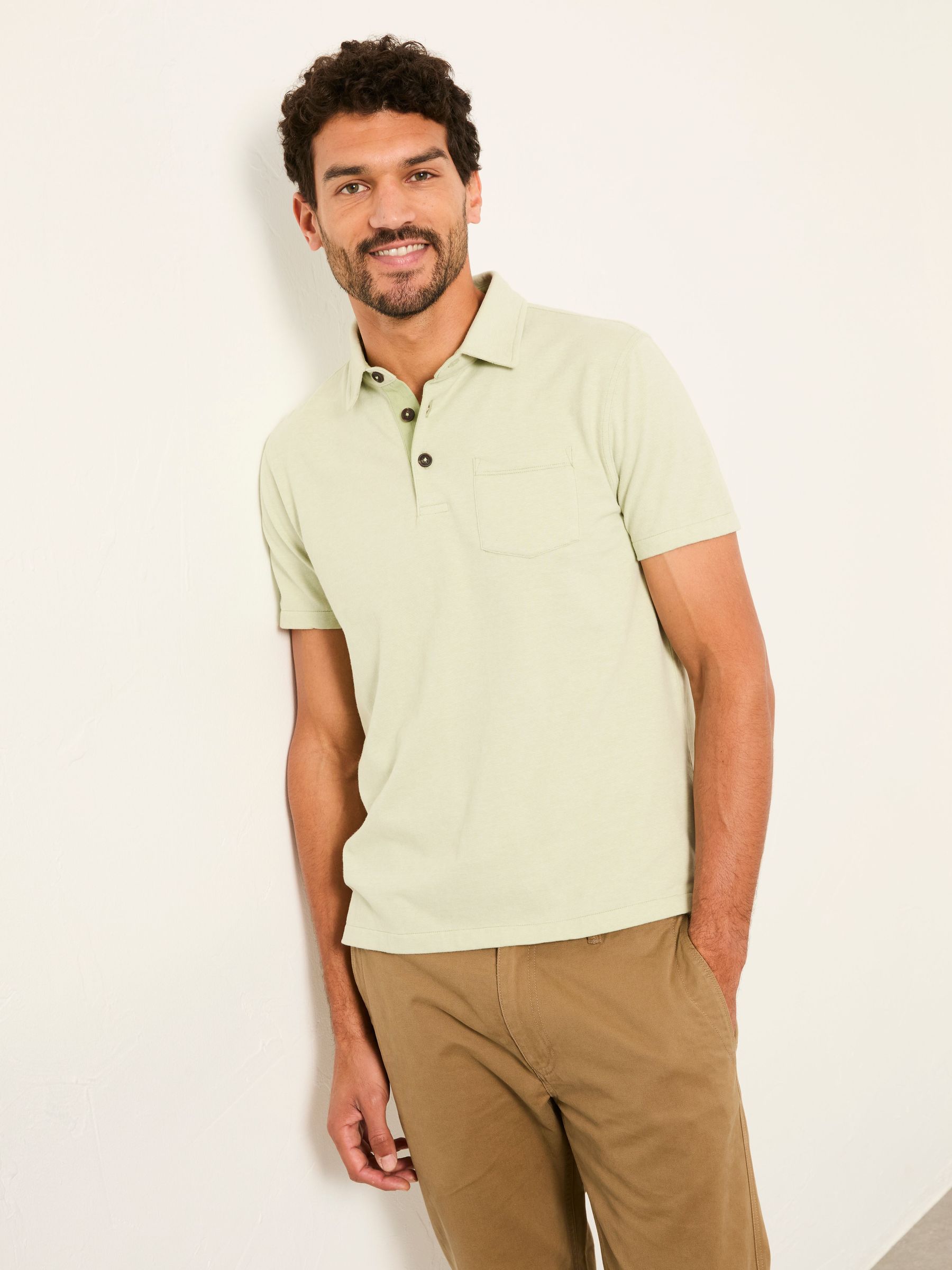 Green Elm Stripe Polo (W66275) | $62