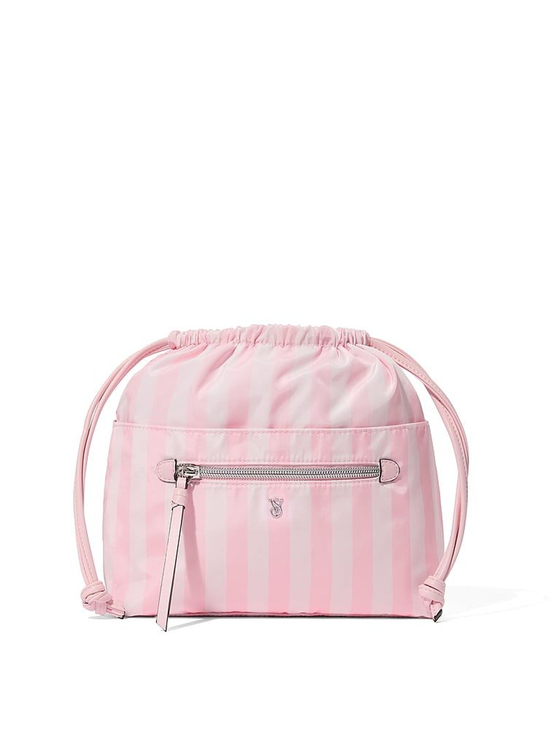 Iconic Stripe Pink Cinch Makeup Bag (W67117) | €50