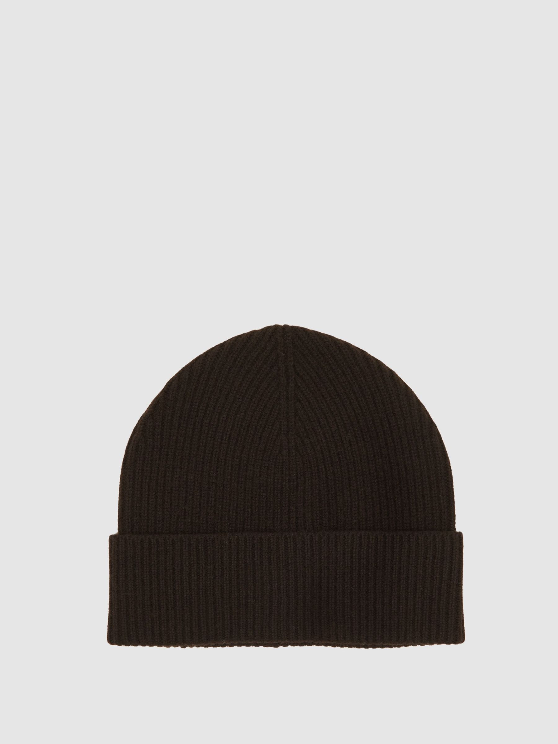 Wool-Blend Tipped Beanie in Chocolate (W67258) | ₪280