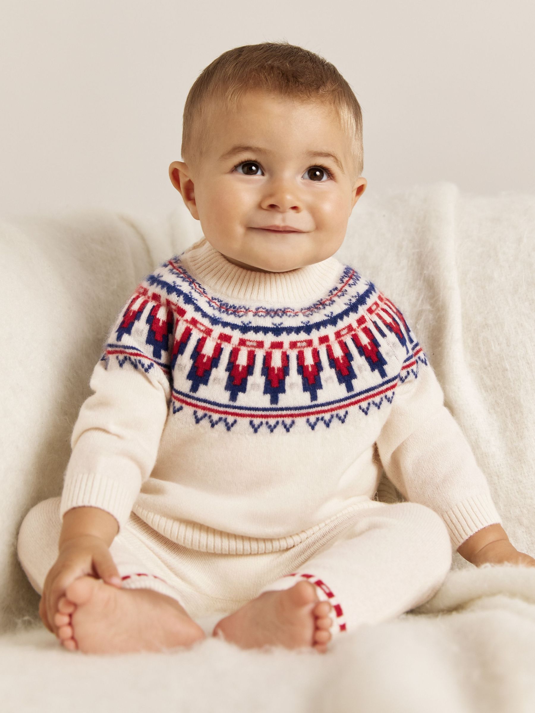 100% Cashmere Jumper and Leggings Set in Ivory (W67274) | $200