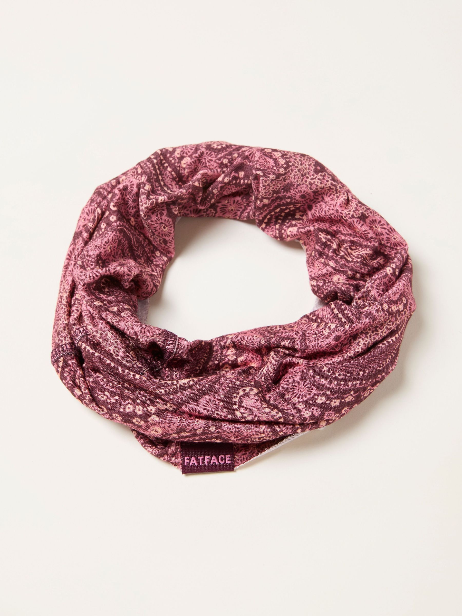 Pink Paisley Print Multi Snood (W69888) | $24