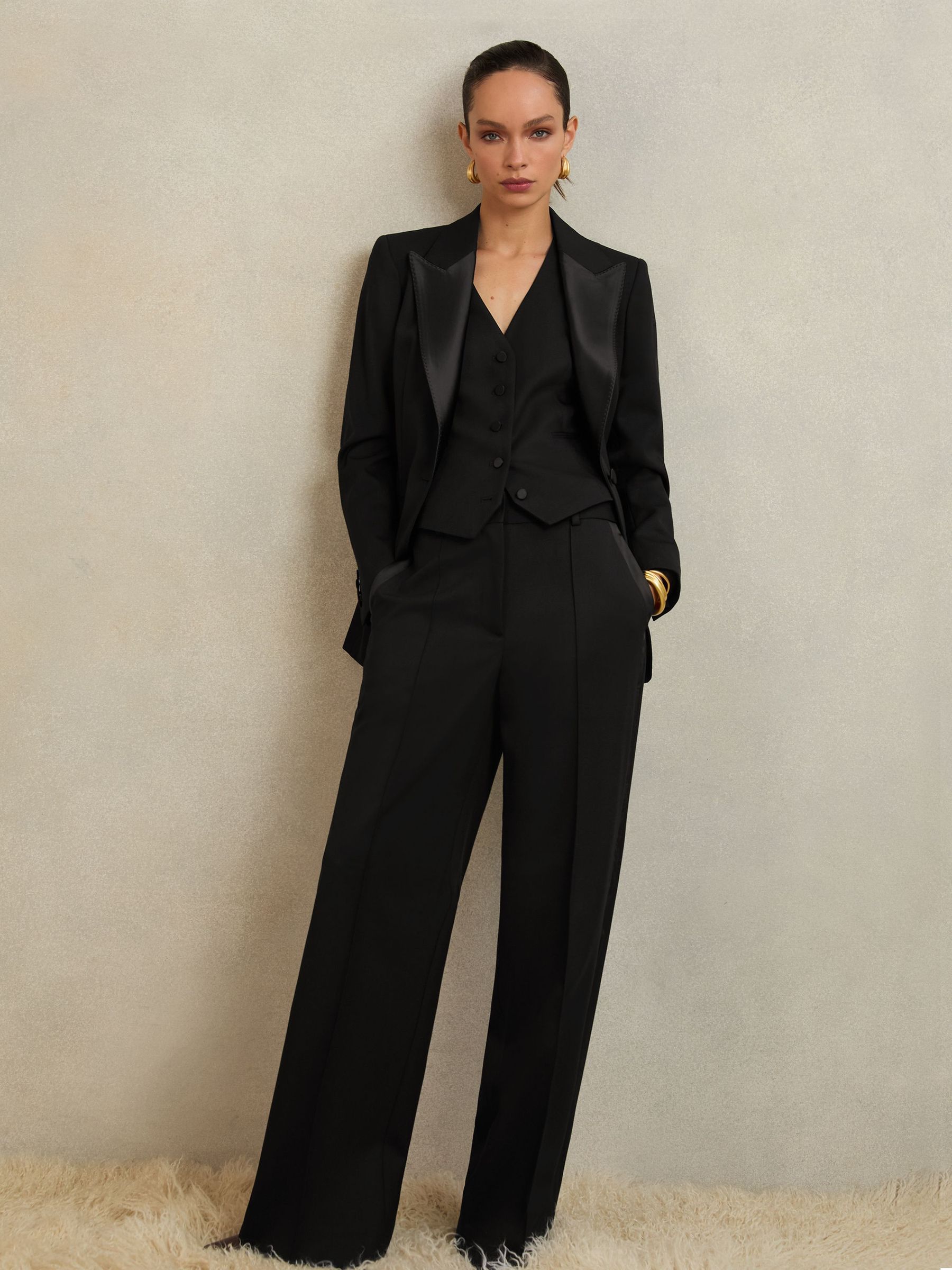 Petite Suit Jacket in Black (W71085) | 1,525 QAR