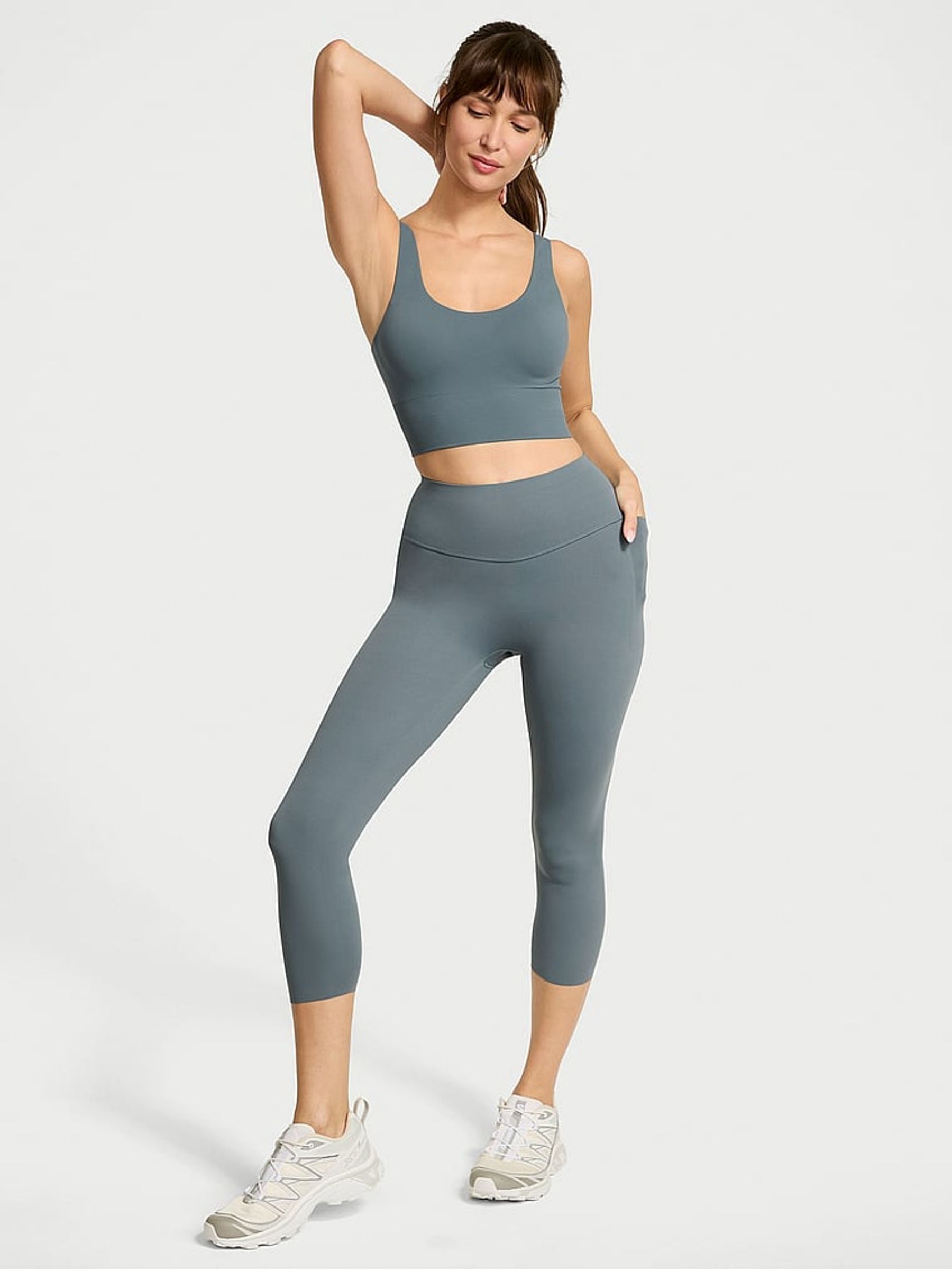 Dark Steel Grey Elevate™ Capri Leggings (W71610) | €69