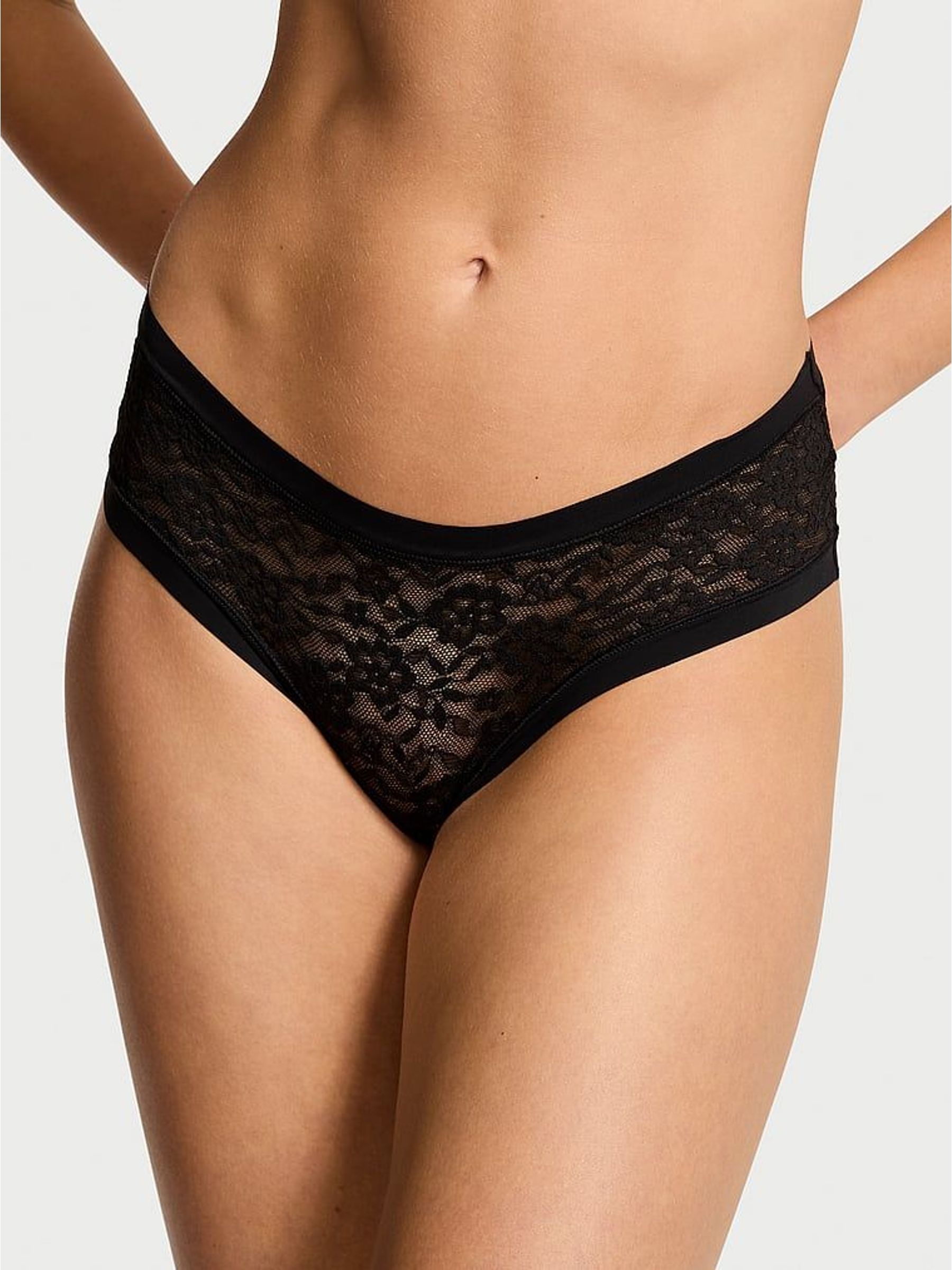 Black Cheeky Lacie Knickers (W71707) | €13