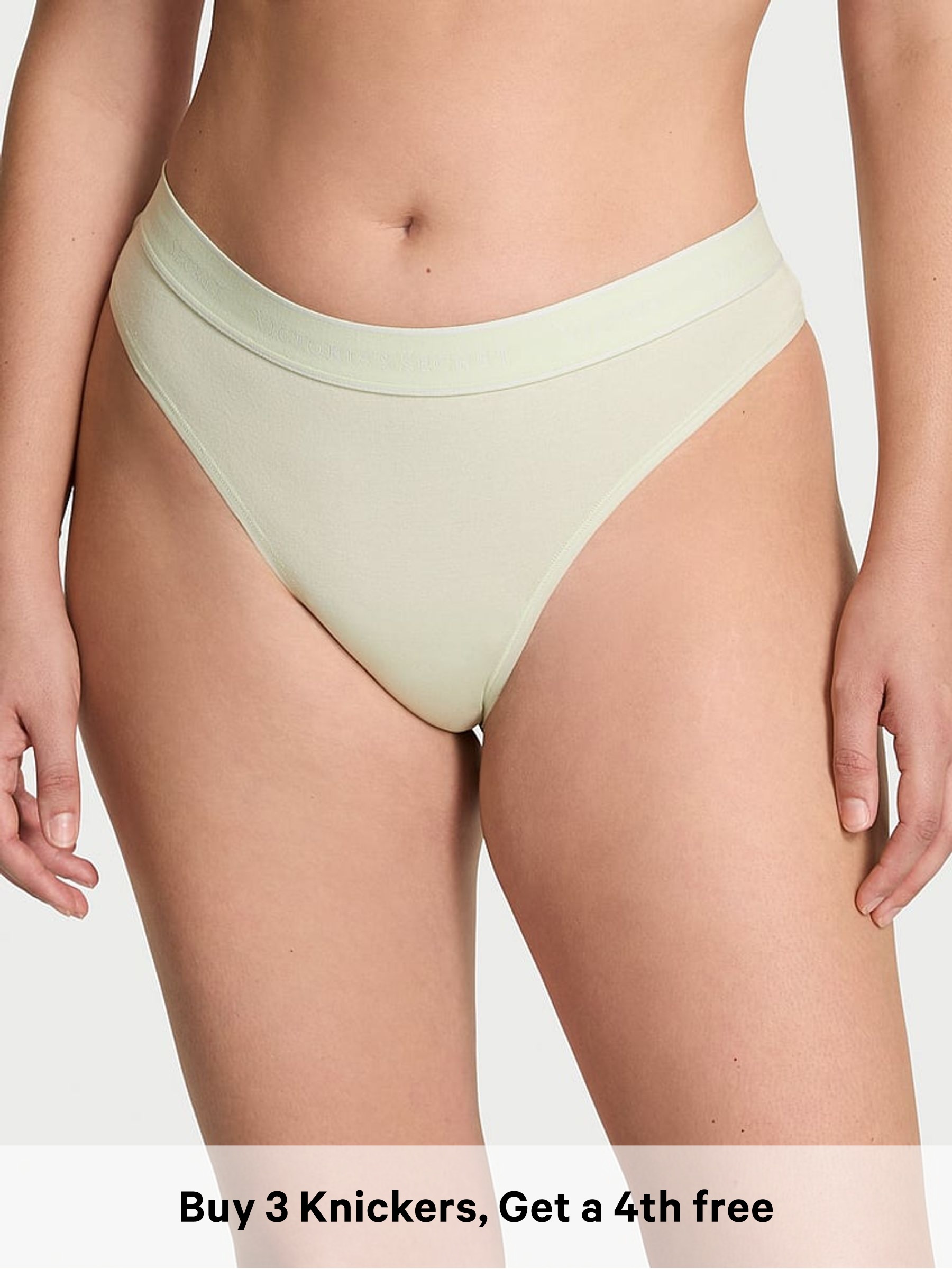 Mint Crush Green Thong Logo Knickers (W72083) | €11.50