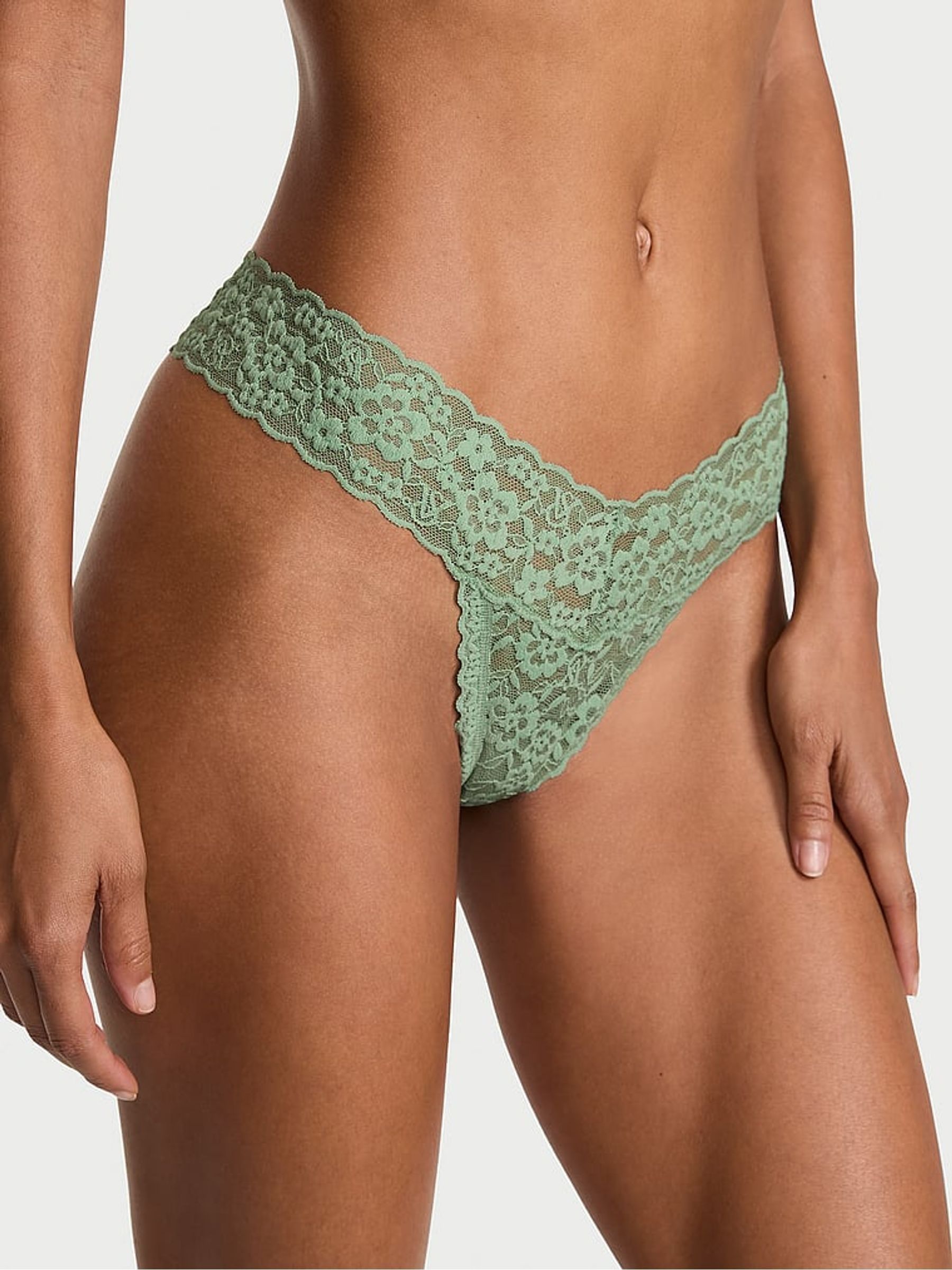 Simply Sage Green Thong Knickers (W72120) | €13