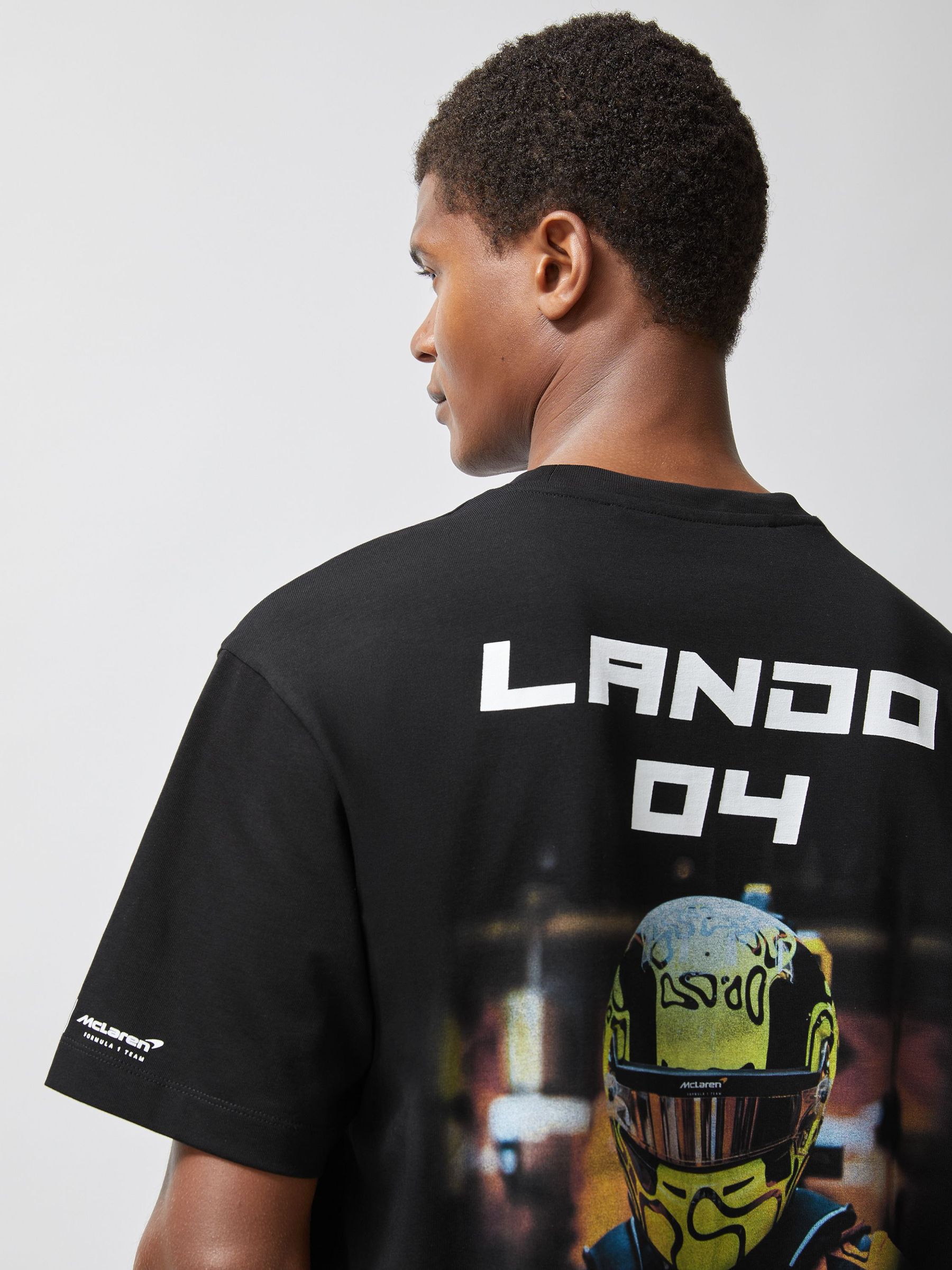 McLaren F1 Team Lando-Print T-Shirt Unisex Fit in Black (W72916) | CA$150