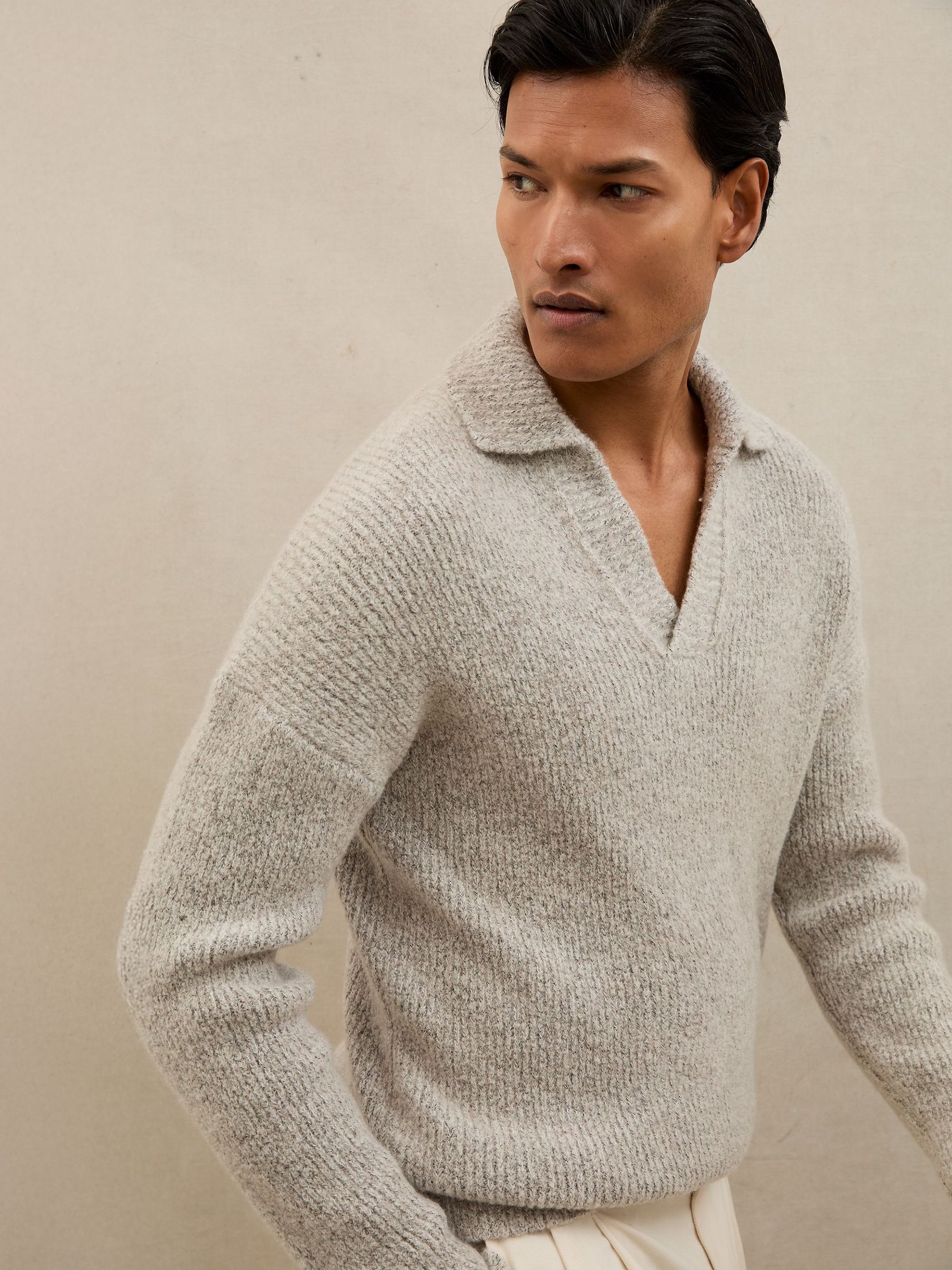Jumper in Soft Grey Melange (W74659) | €385