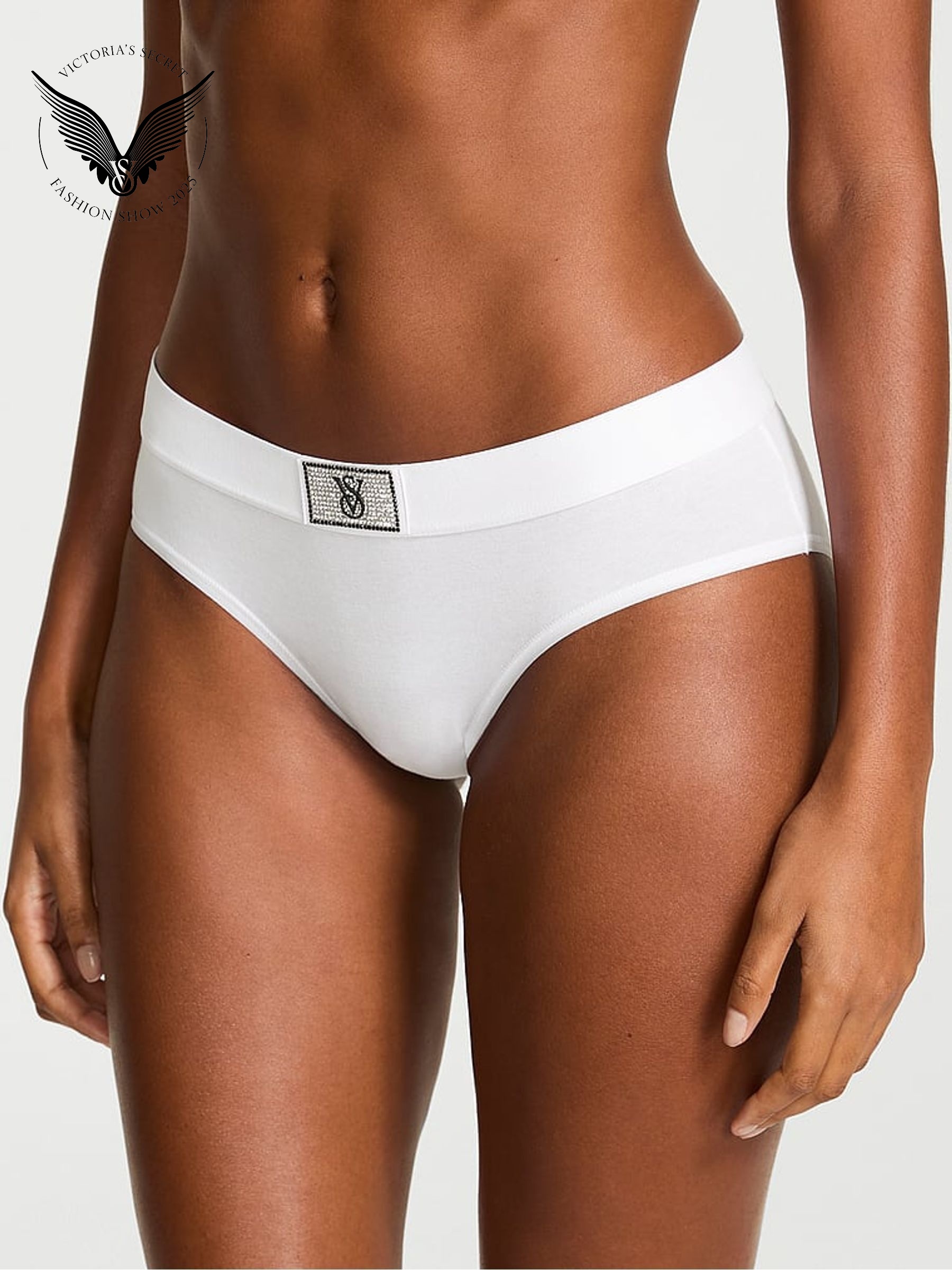 White Hipster Logo Shine Patch Knickers (W75595) | €11.50