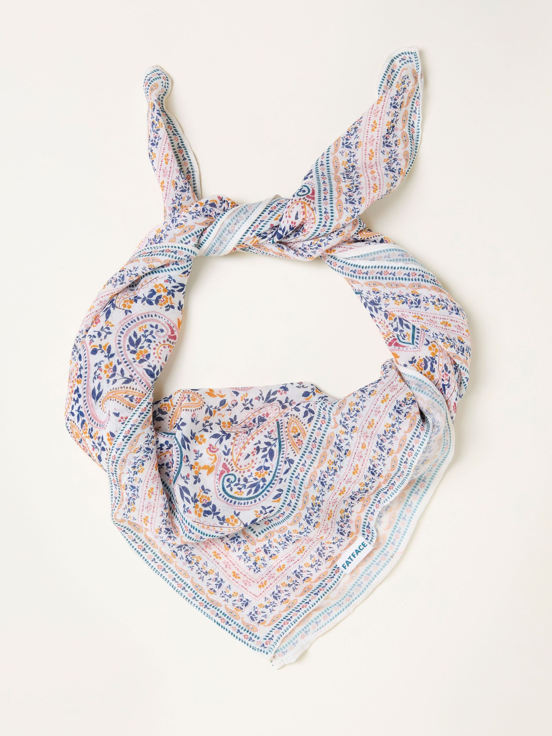 Ivory Paisley Hair Scarf (W75771) | €19