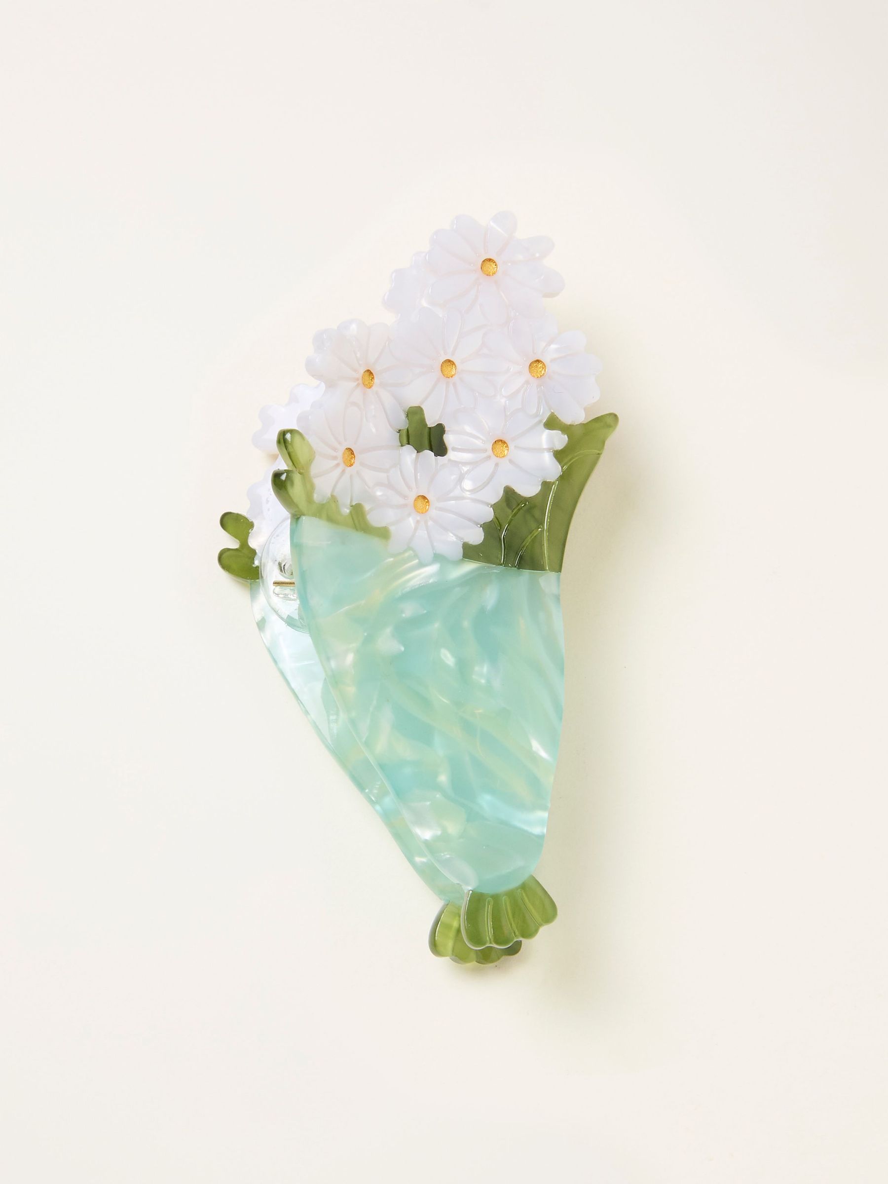 Green Flower Bouquet Claw Clip (W75806) | €19