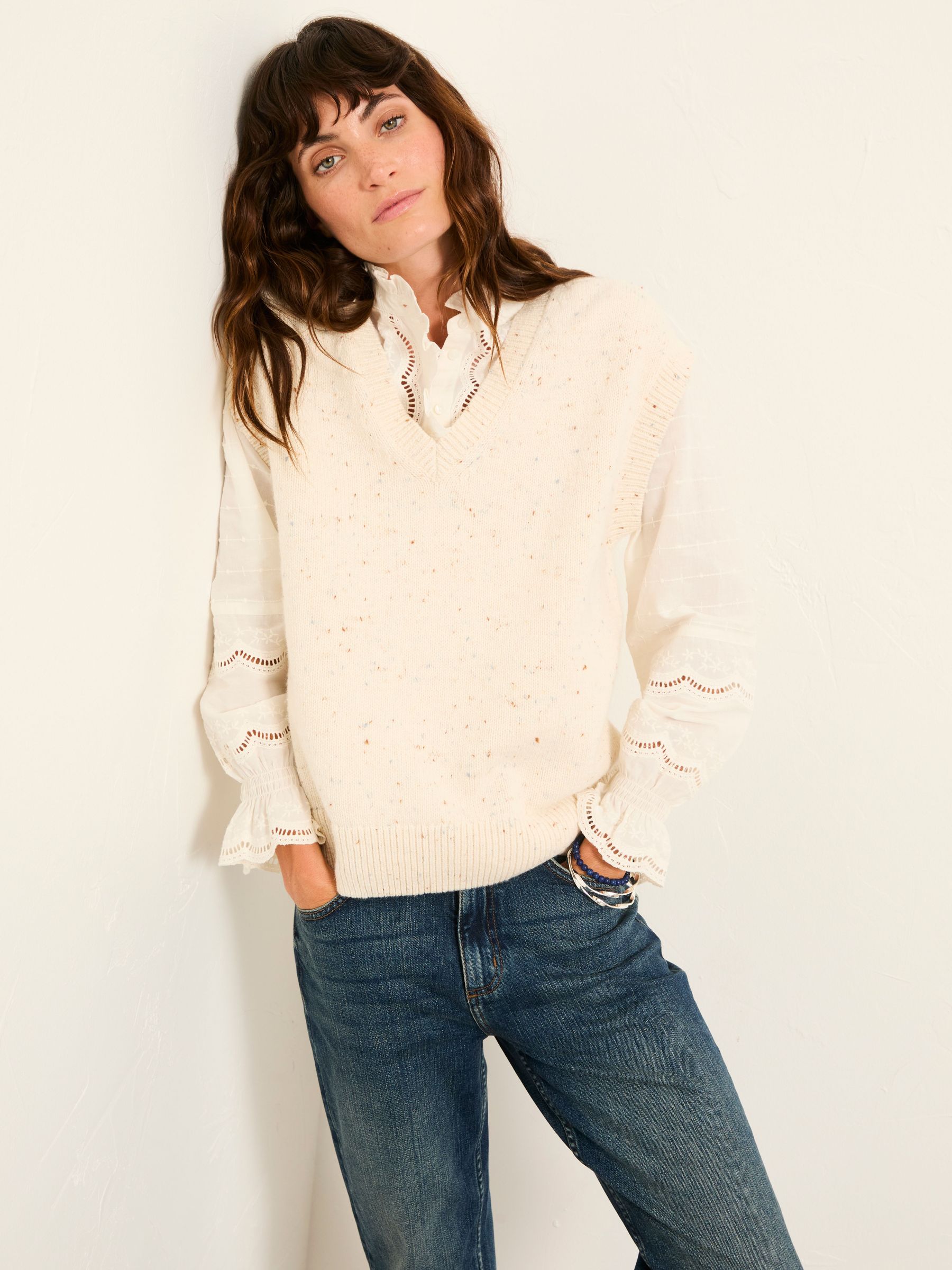 Remi Ivory Knitted Tank (W75957) | €59