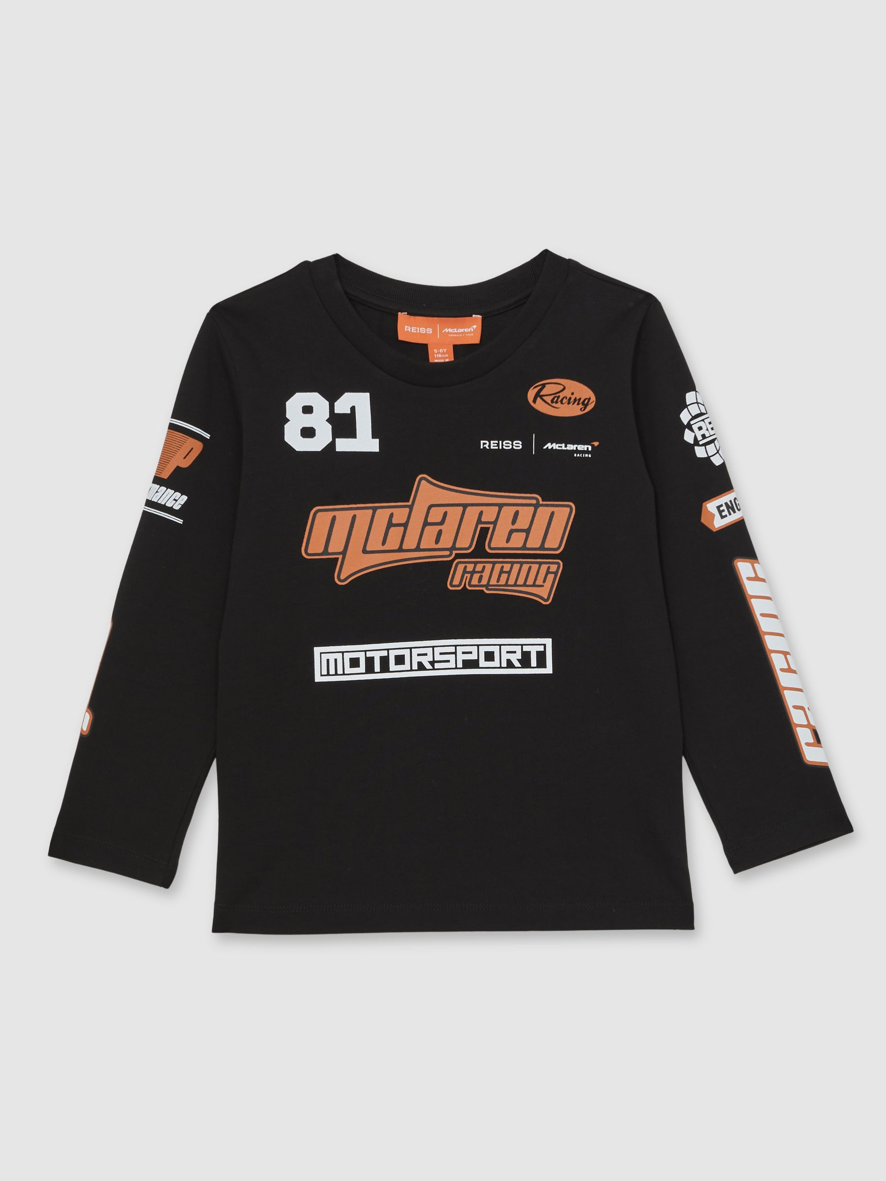 13-14 yrs McLaren F1 Team Cotton Logo T-Shirt Unisex Fit in Black (W76037) | $75