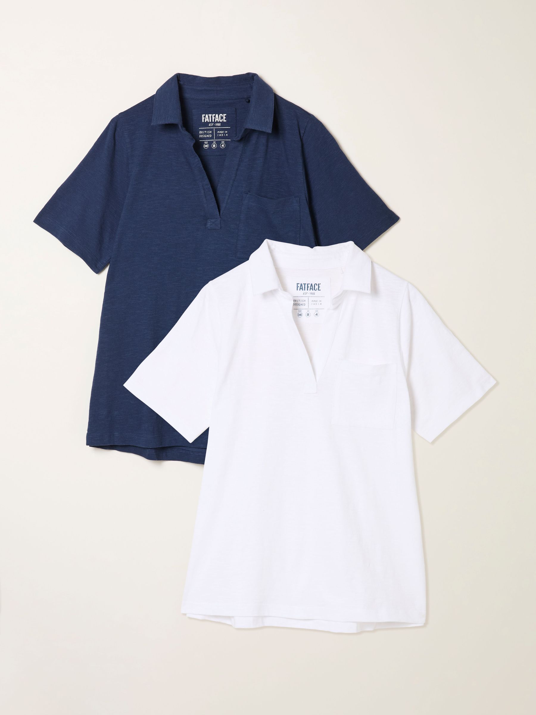 Paige Navy/White 2 Pack Short Sleeve Shirt (W76045) | €59