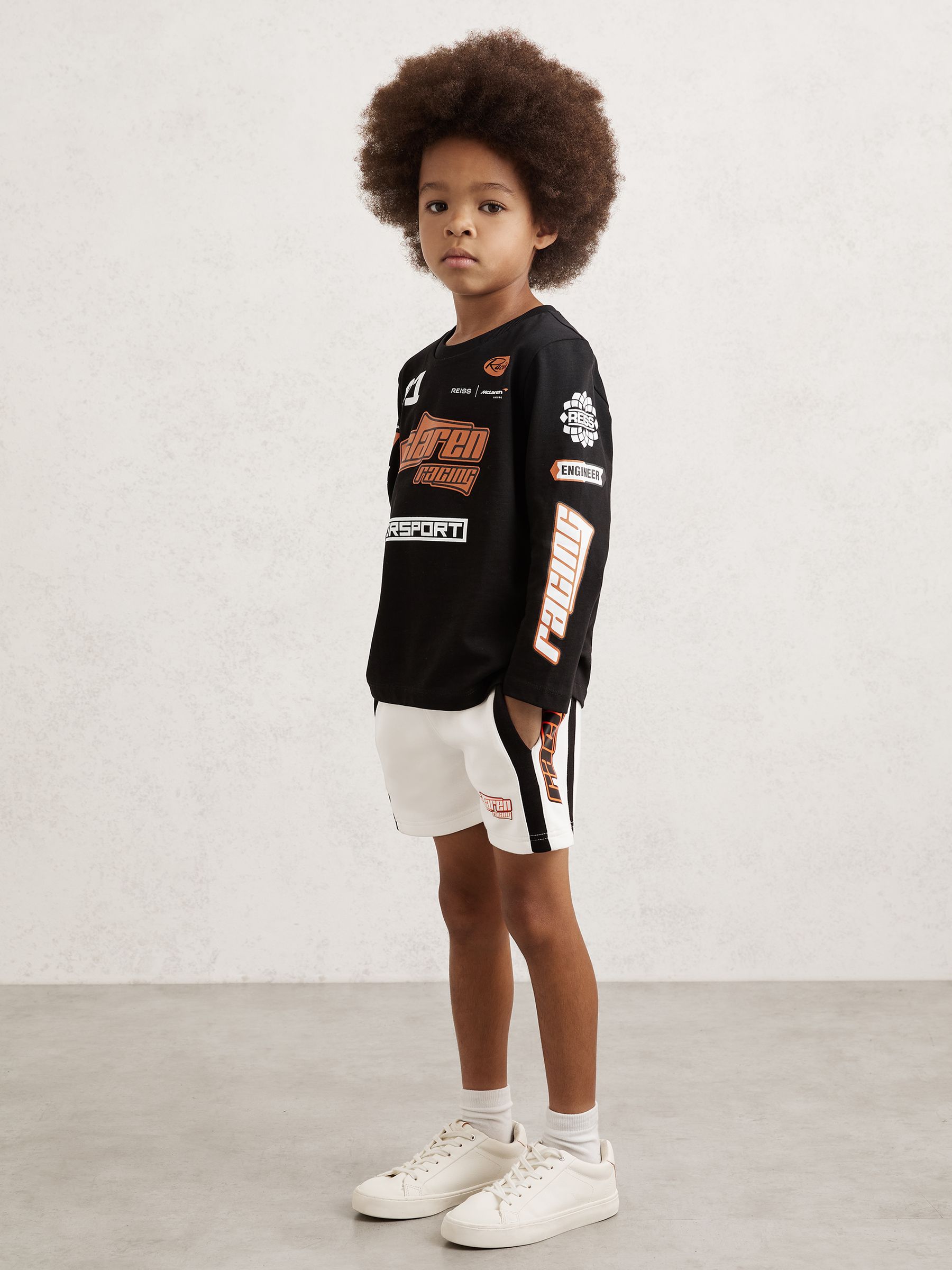 3-9 yrs McLaren F1 Team Cotton Logo T-Shirt Unisex Fit in Black (W76046) | €45