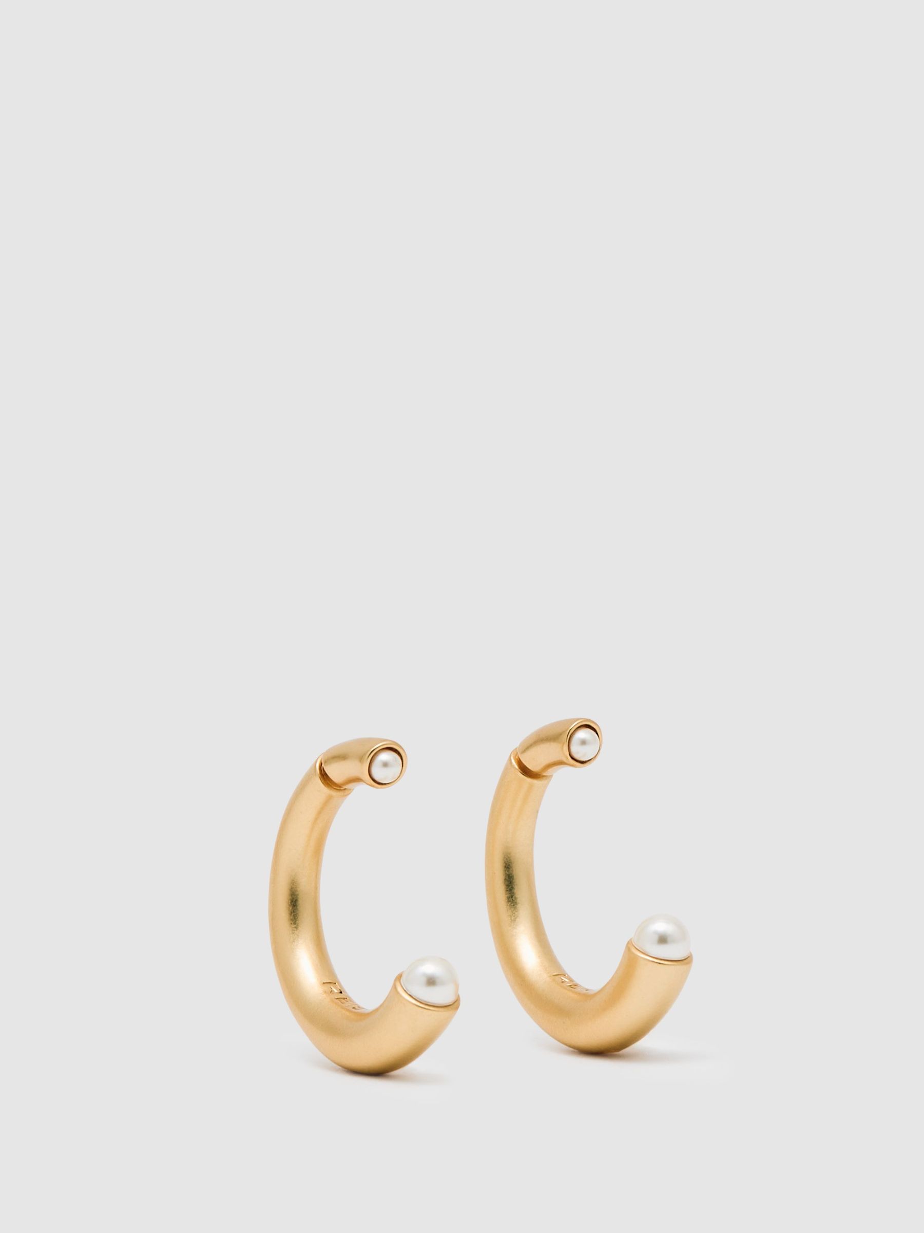 Tone Pearl Earrings in Gold (W77810) | €85