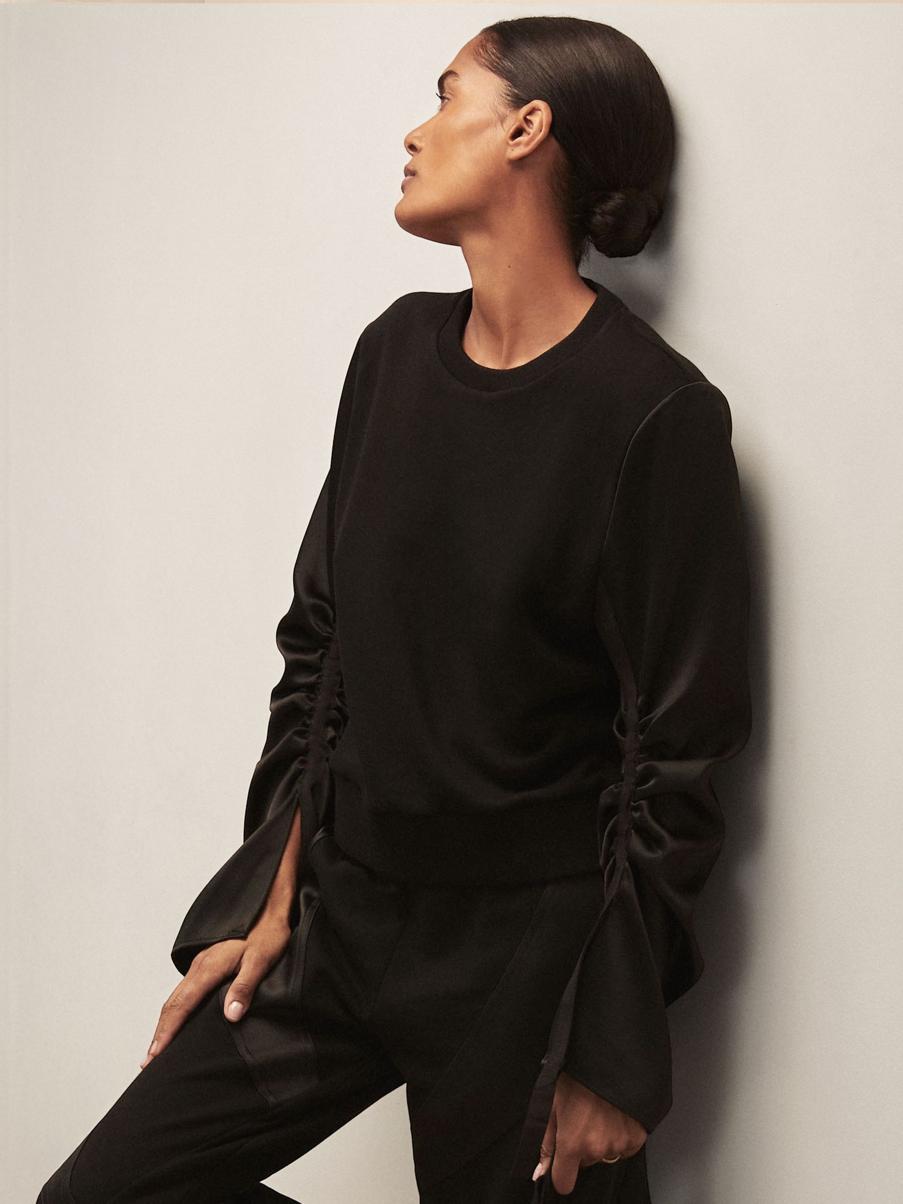 Reiss | Royal Ballet Panel Sweatshirt in Black (W77828) | $250