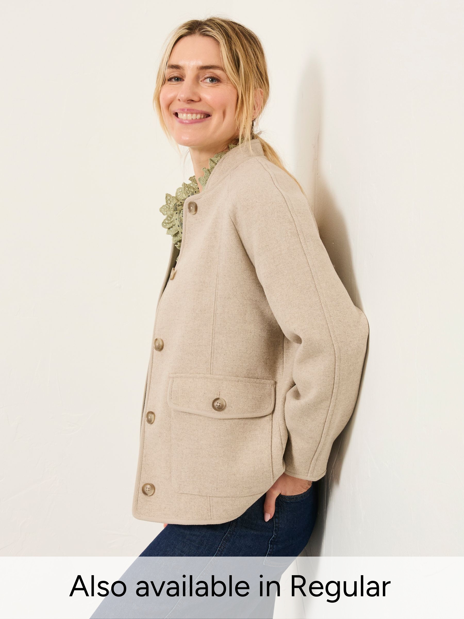 Orla Natural Petite Petite Wool Jacket (W82735) | $171