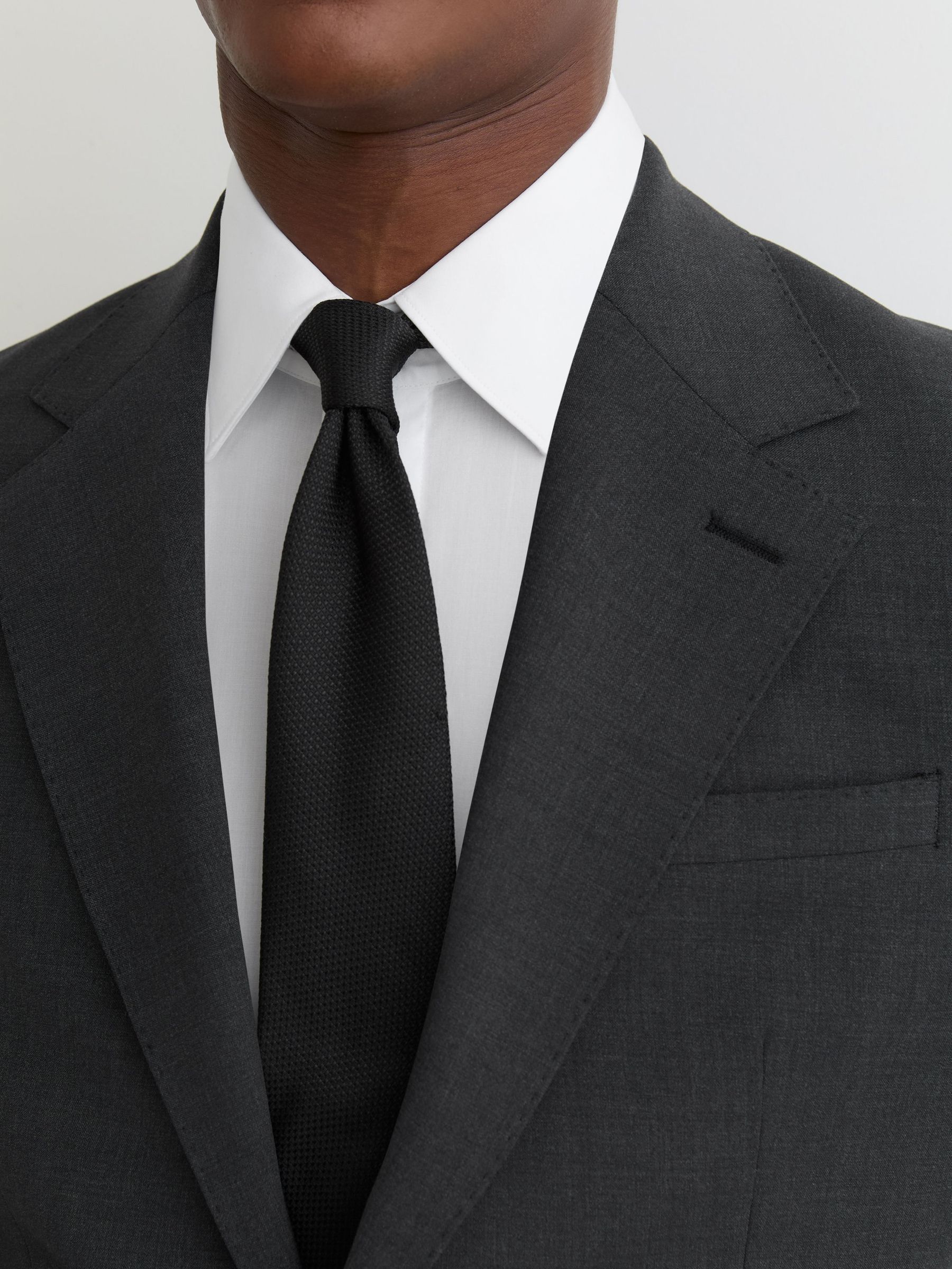 Stretch-Cotton Concealed-Placket Shirt Slim-Fit in White (W83989) | ₪480