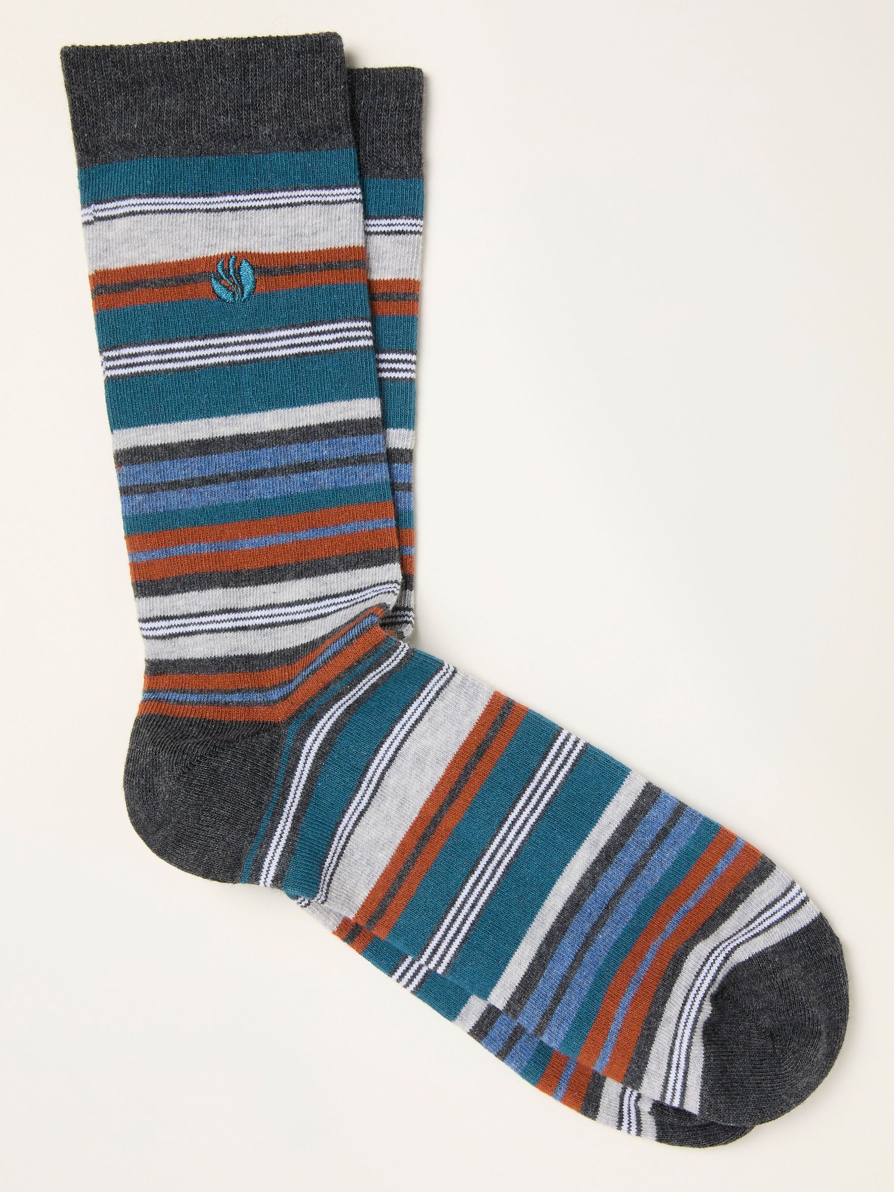 Grey Striped Socks (W86682) | €9.50