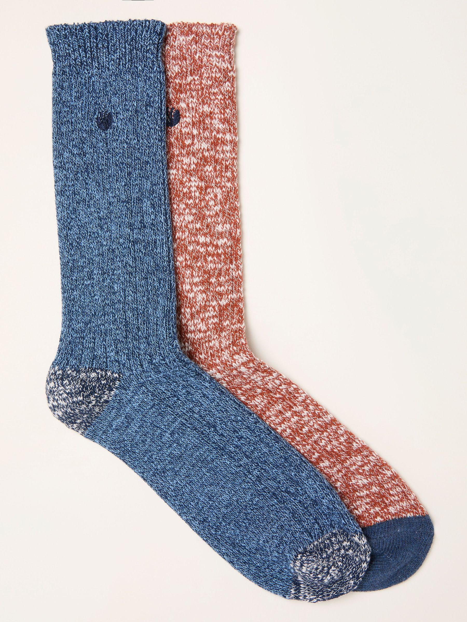 Orange 2 Pairs of Boot Socks (W86688) | $26