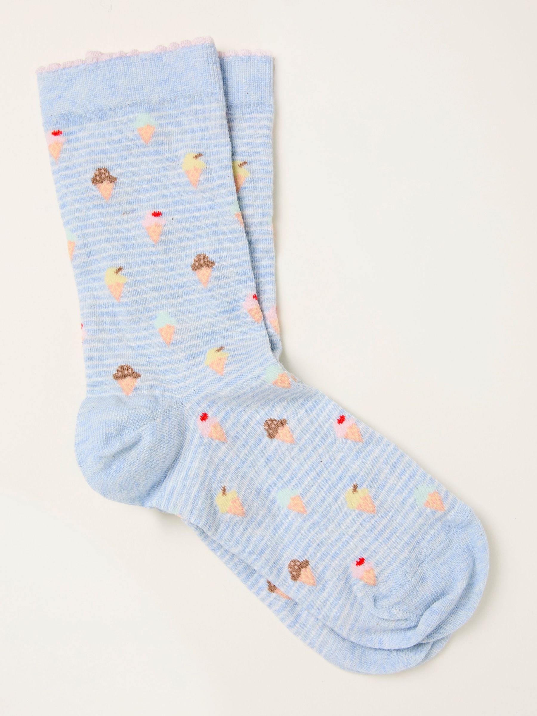 Light Blue Ice Cream Socks (W88694) | €9.50