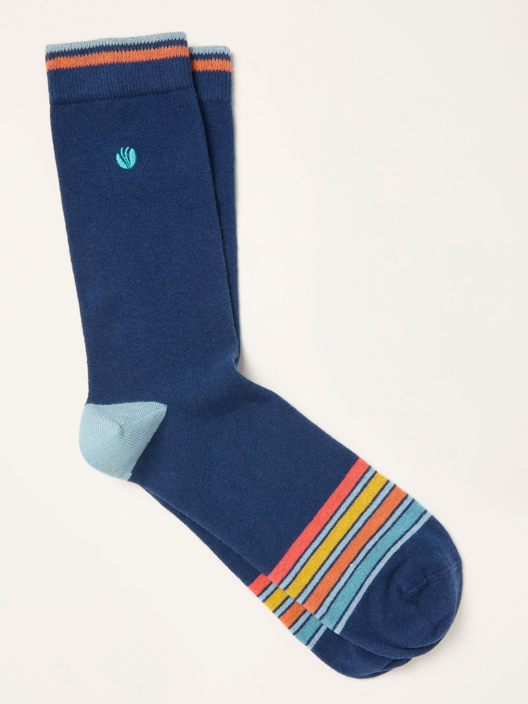 Navy Toe Stripe Socks (W88754) | €9.50