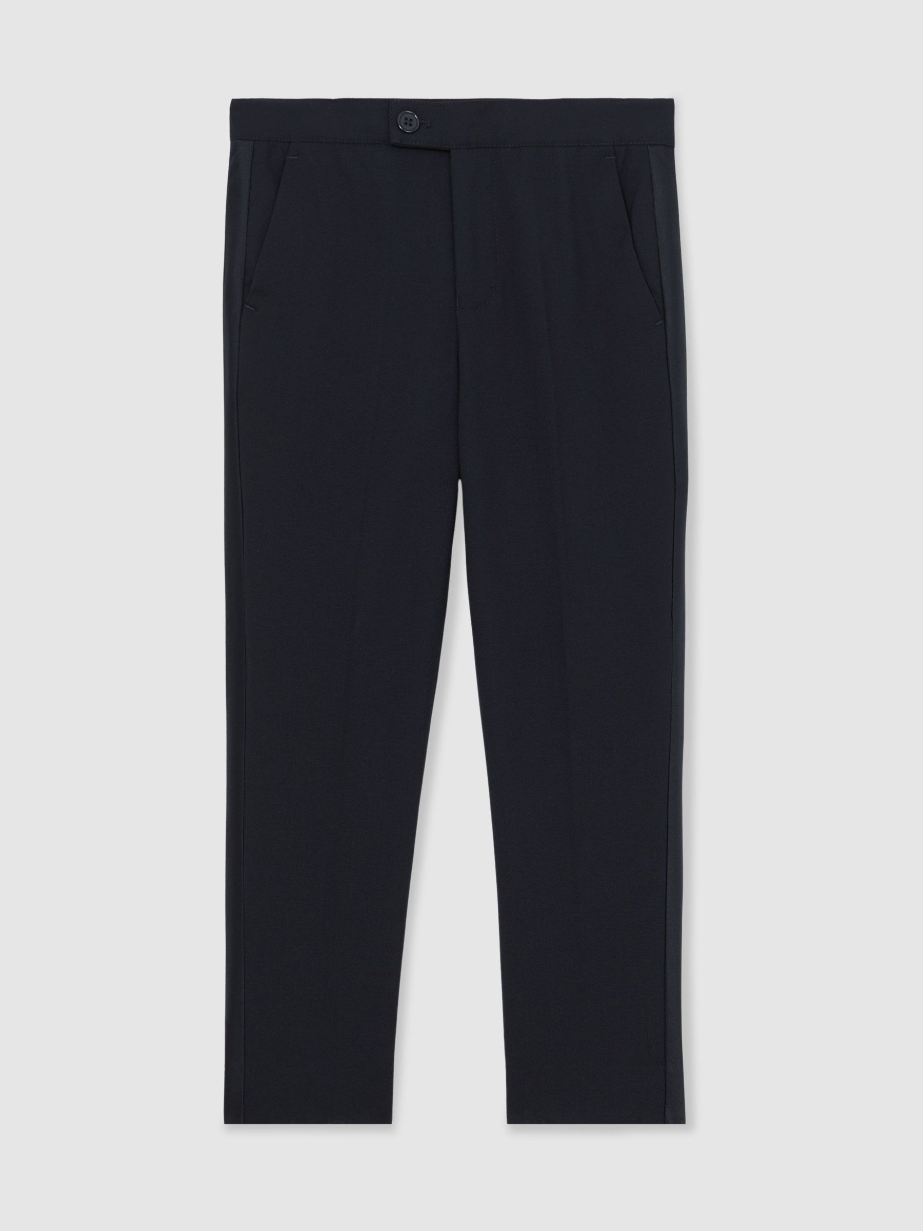 13-14 yrs Tuxedo Satin Stripe Trousers in Navy (W93613) | $80