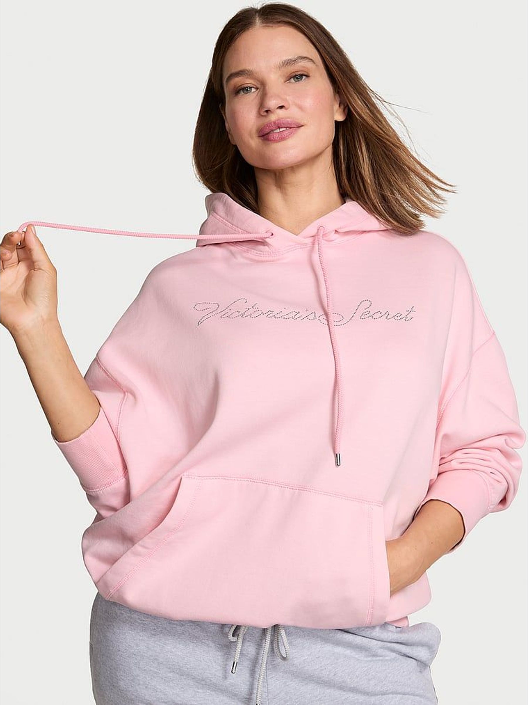 Pretty Blossom Pink Fleece Hoodie (W96061) | €95