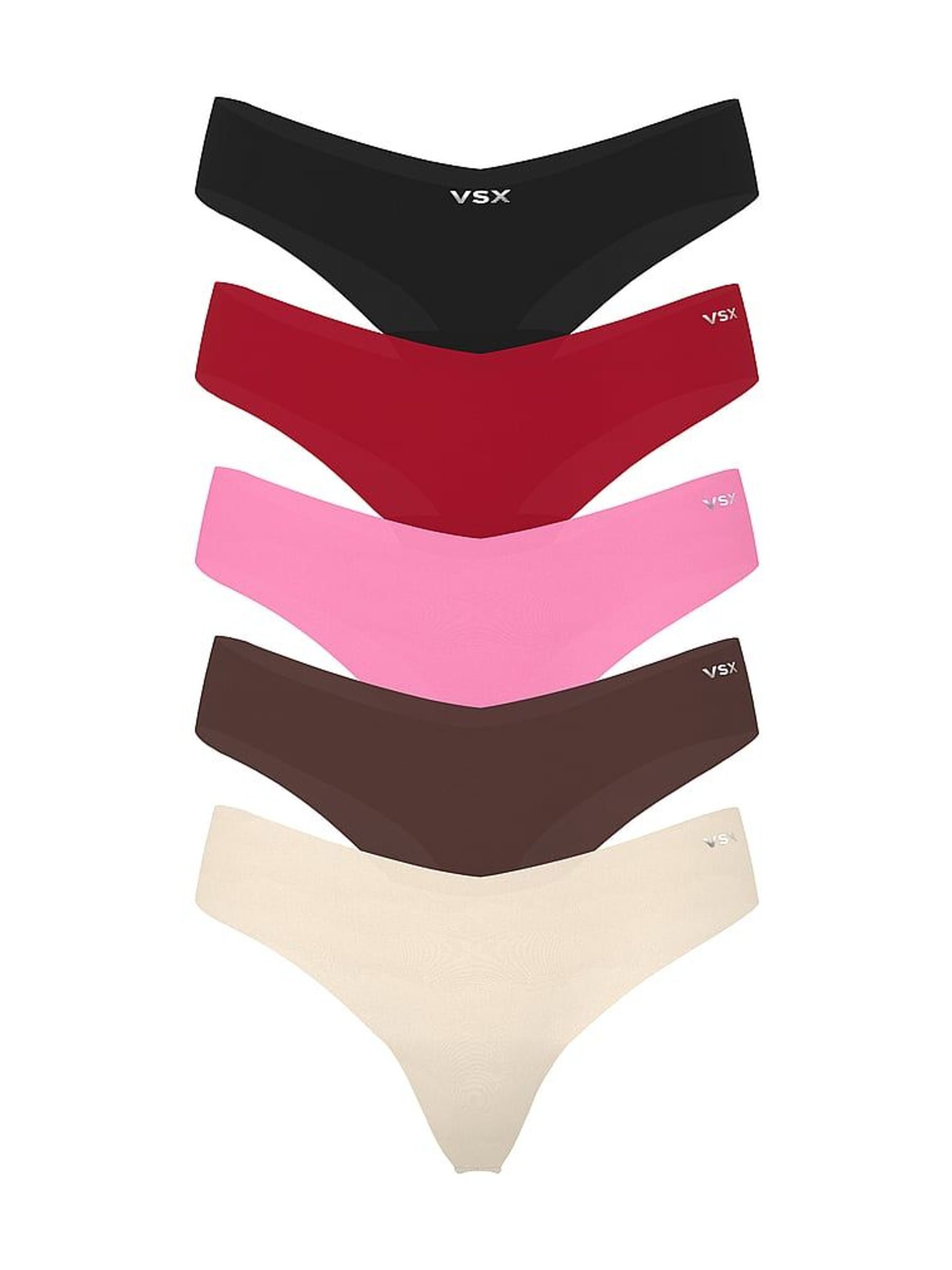 Black/Red/Pink/Brown/Nude Spitalfields VSX Knickers 5 Pack (W96108) | €33