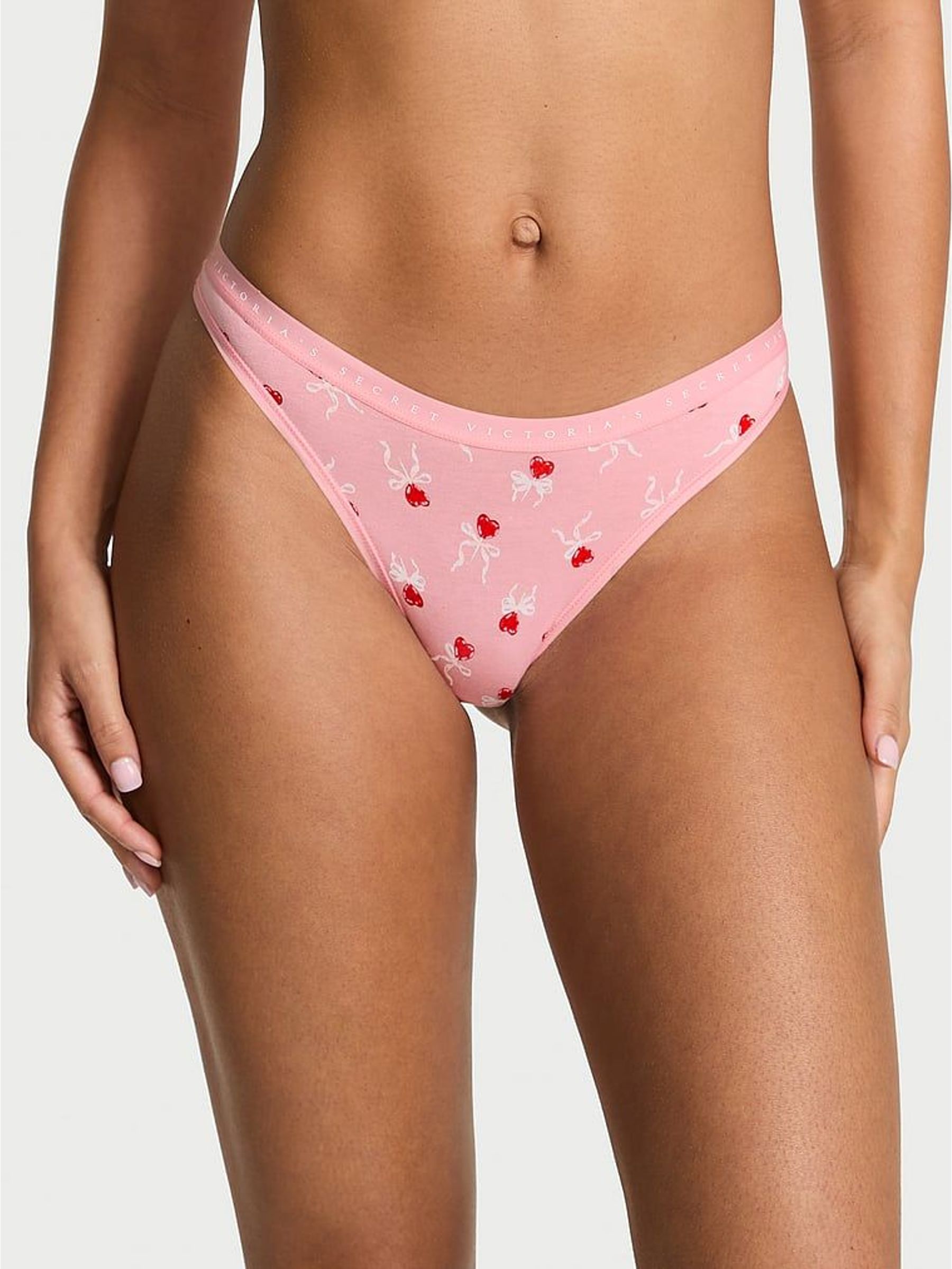 Heart Lollipops Pink Thong Knickers (W96180) | €13