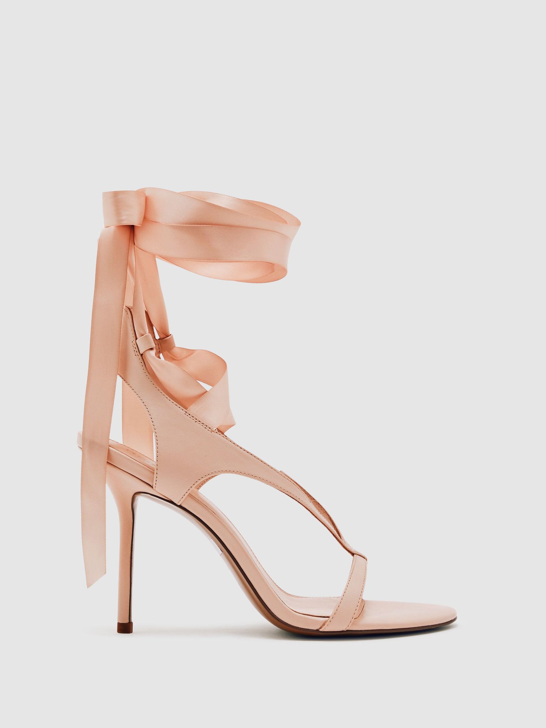 Reiss | Royal Ballet Ribbon Sandals in Pink (W97093) | $330