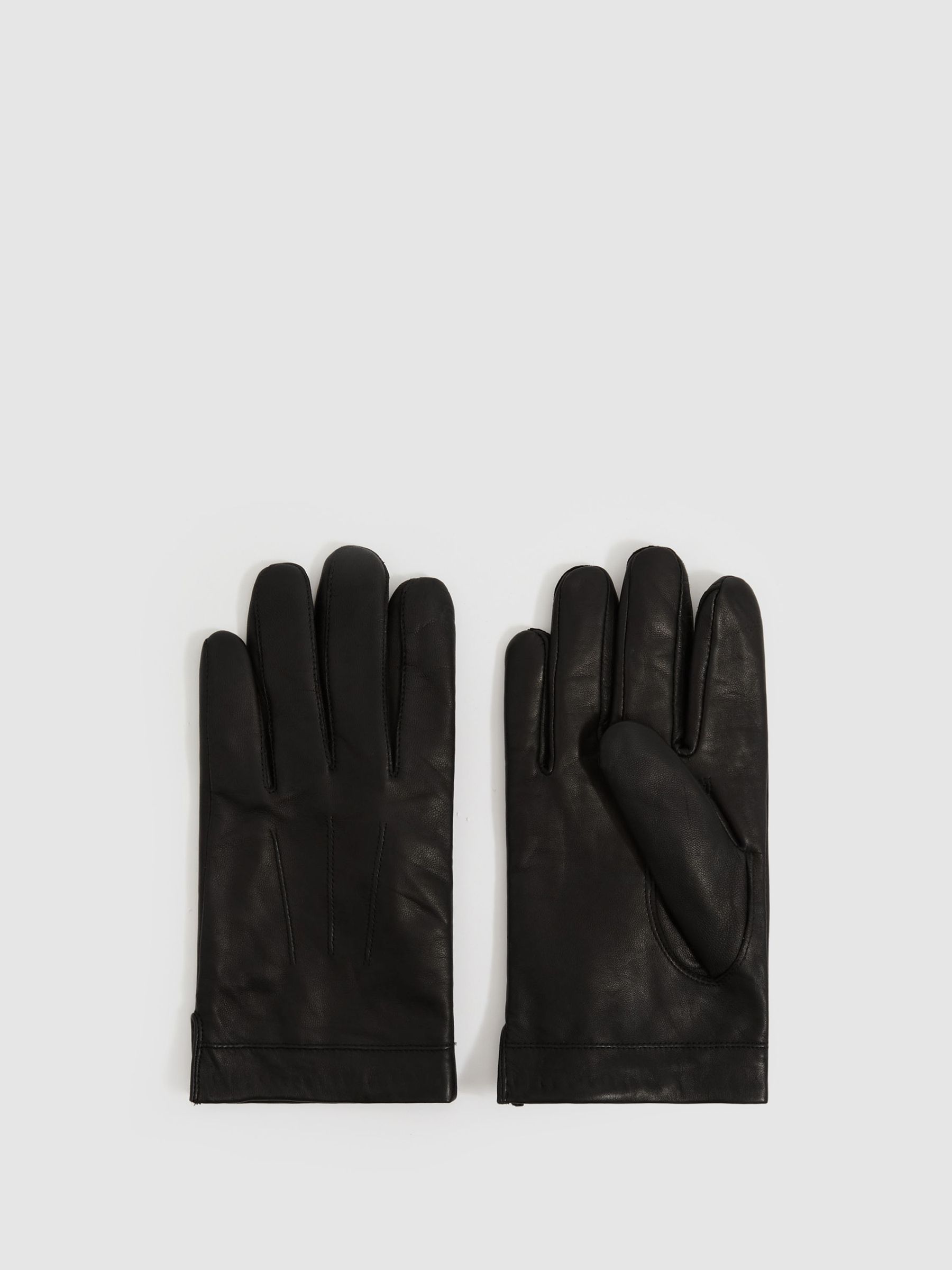 Nappa Leather Gloves in Black (Y07299) | $120