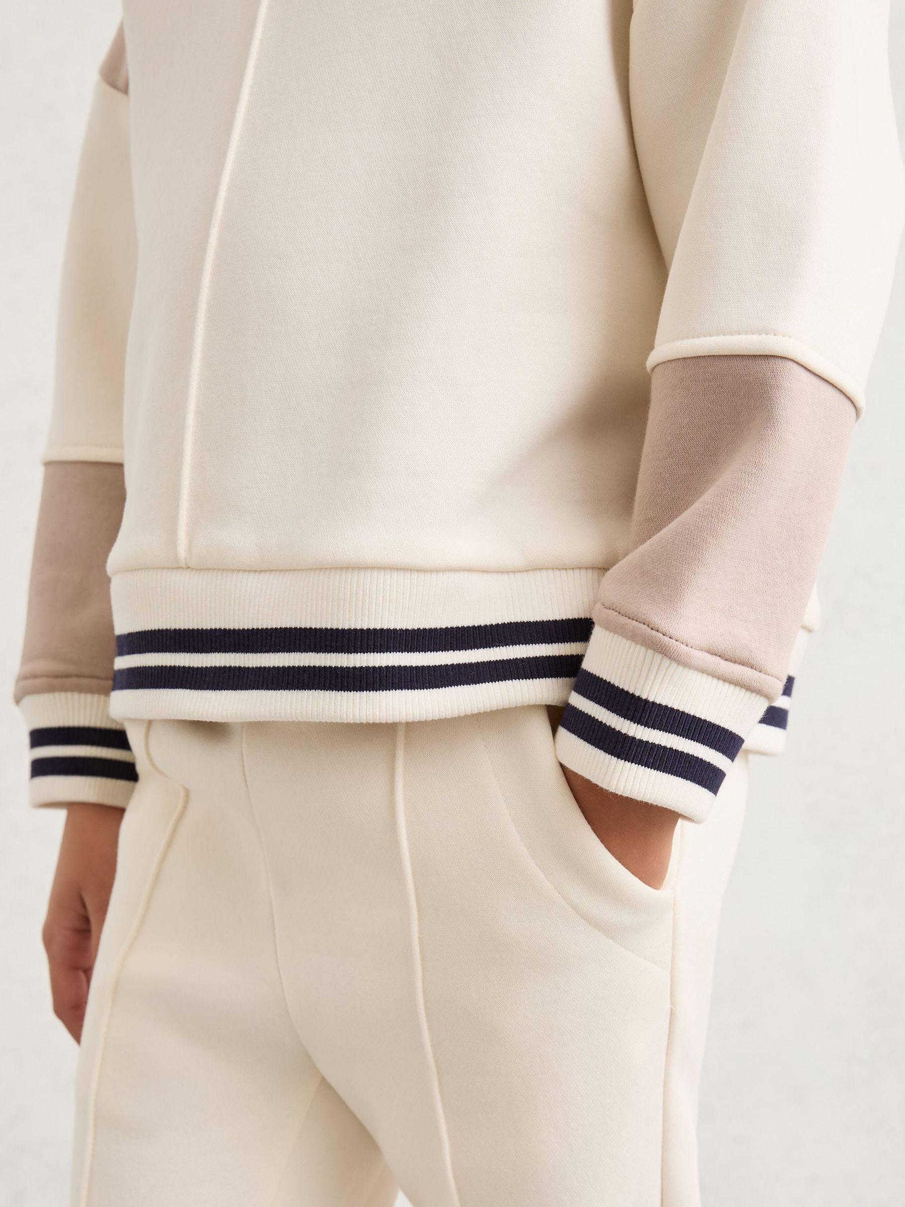 9-13 yrs Cotton-Blend Hoodie and Joggers Set in Neutral (Y09723) | $125