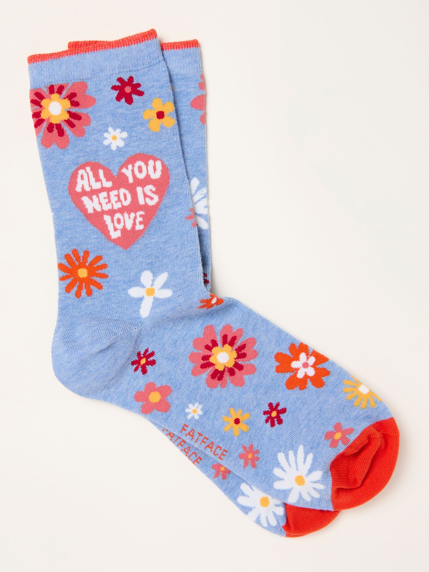 Pink The Beatles All You Need Is Love Socks (Y21770) | €9.50