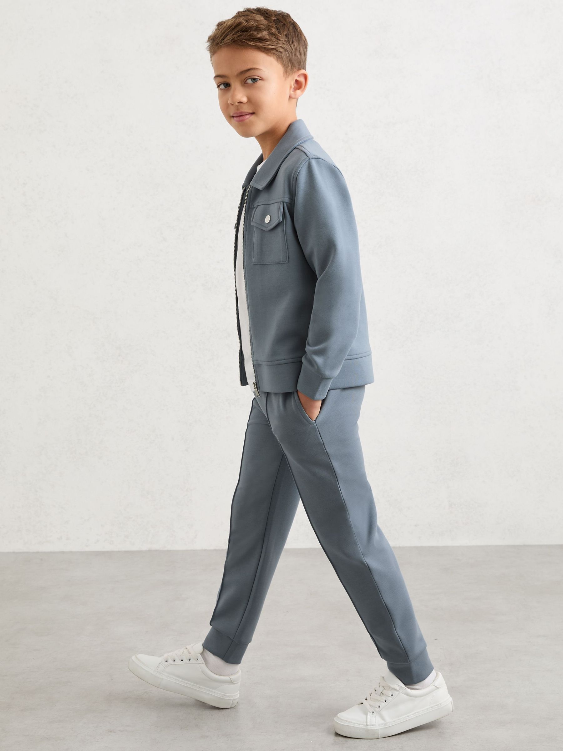 3-9 yrs Premium Interlock Drawstring Joggers in Airforce Blue (Y25174) | CA$70
