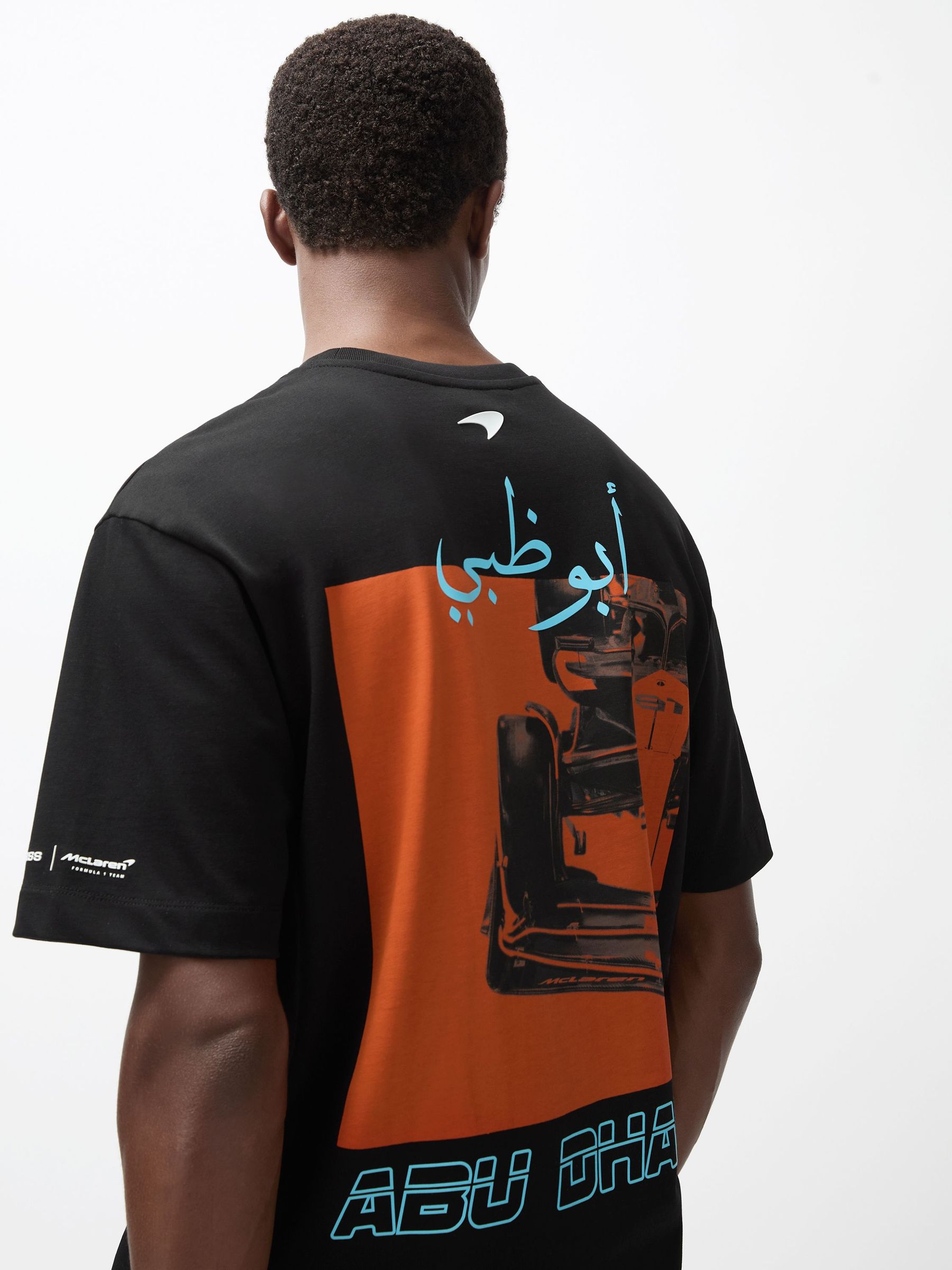 McLaren F1 Team Abu Dhabi T-Shirt Unisex Fit in Black (Y26201) | $120