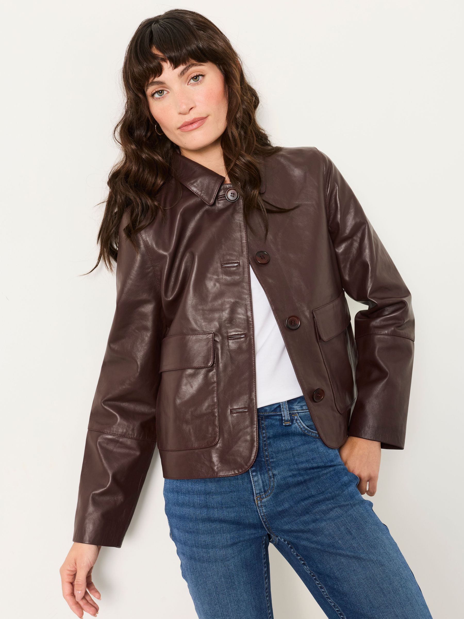 Plum Purple - Leather Jacket