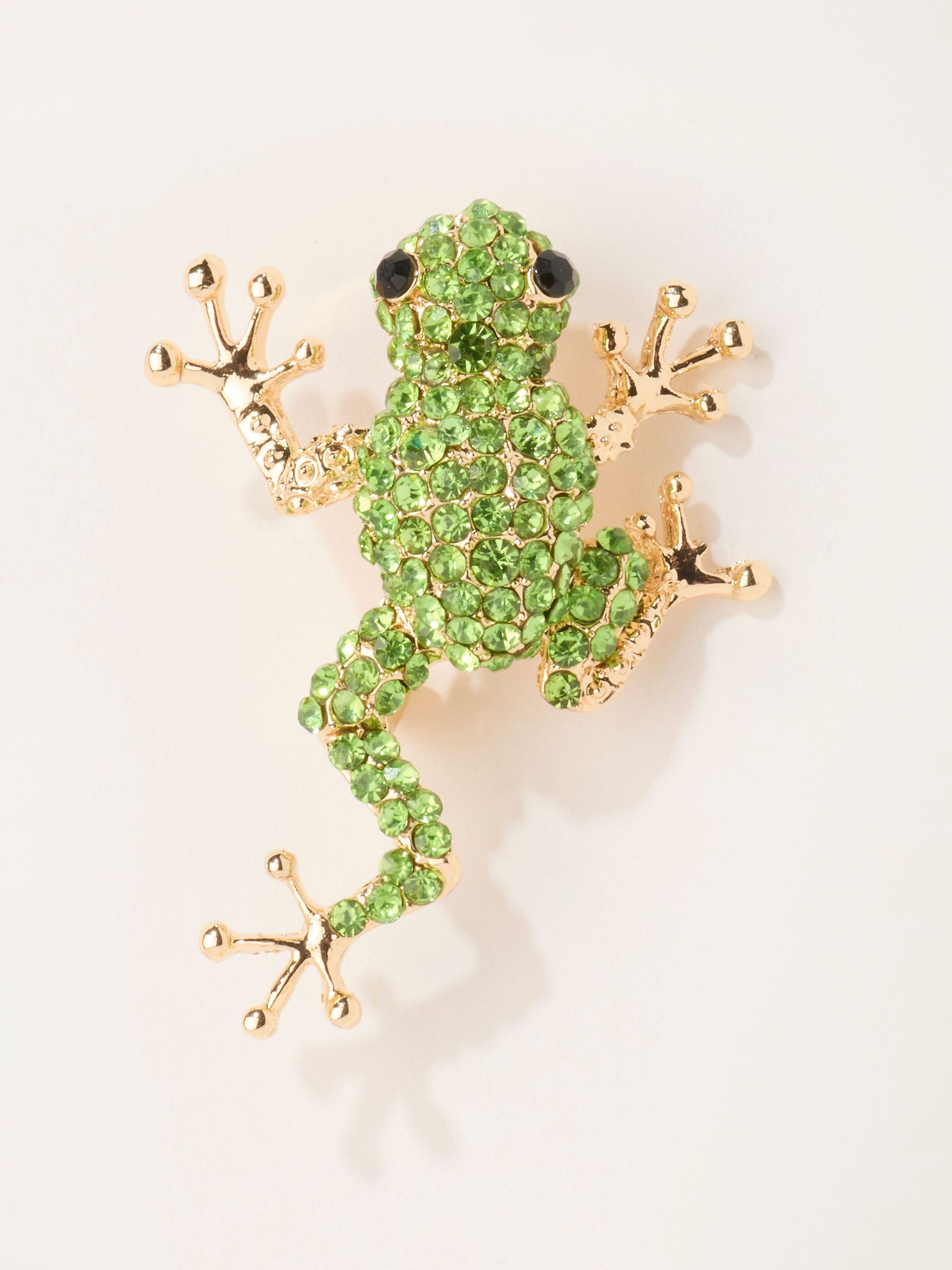 Green - Frog Brooch